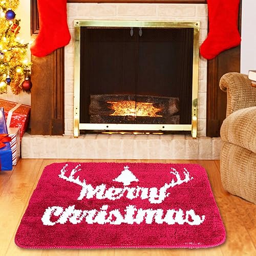 Miniatura 3 de wyewye Christmas Bathroom Rugs,Ultra Soft Christmas Bathroom Rugs Sets 1 Piece, Super Absorbent and Thick, Non-Slip,Machine Washable,Bath Mats for