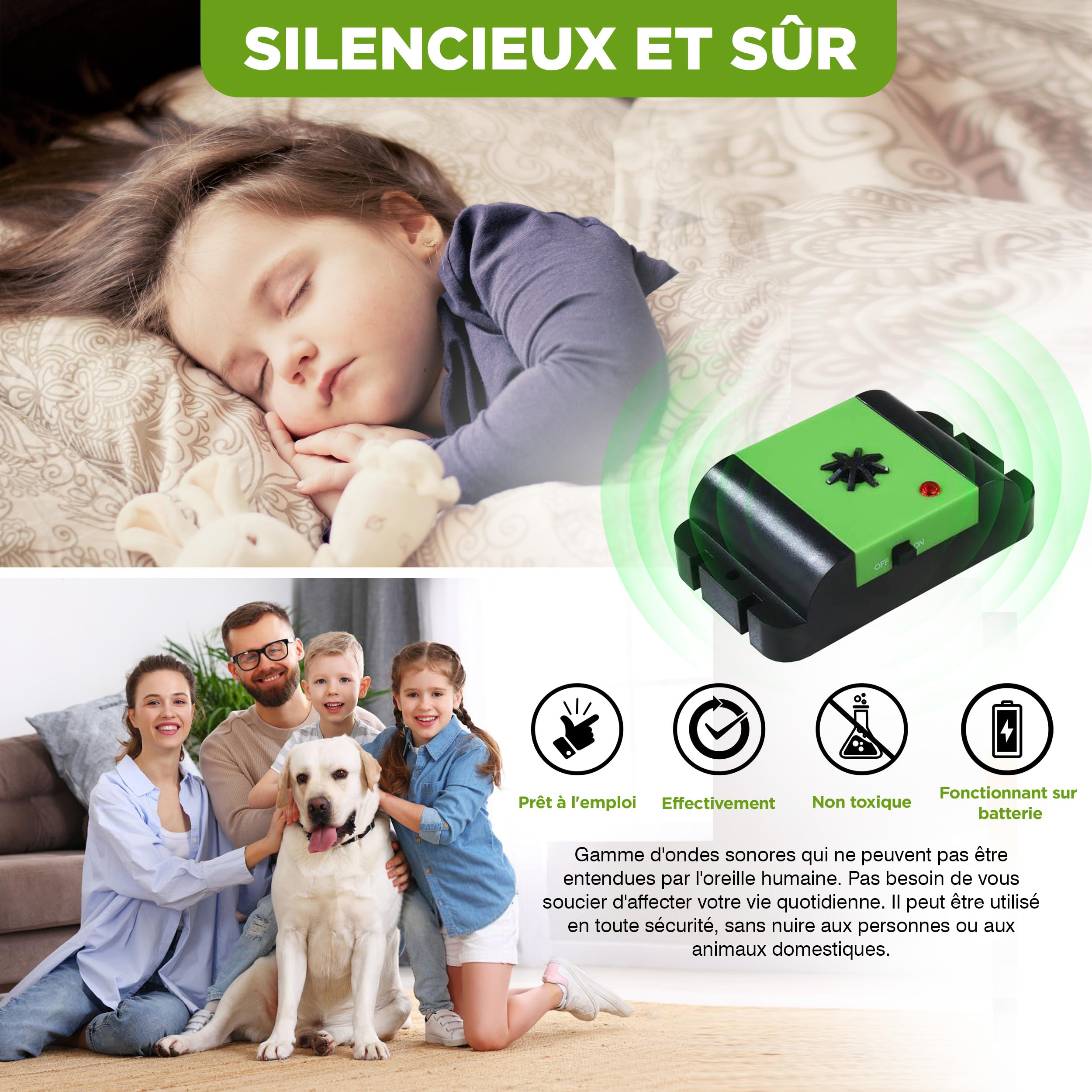 ISOTRONIC Répulsif Contre Les Martres, Souris et Les Rats pour Protection Voiture, Grenier et Cave - Répulsif chassant Contre martre à Ultrason sans piège - Installation Facile et Effet Durable