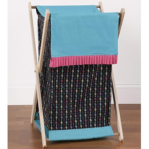 Miniatura 2 de One Grace Place Cesto mágico Michayla, negro, rosa y turquesa