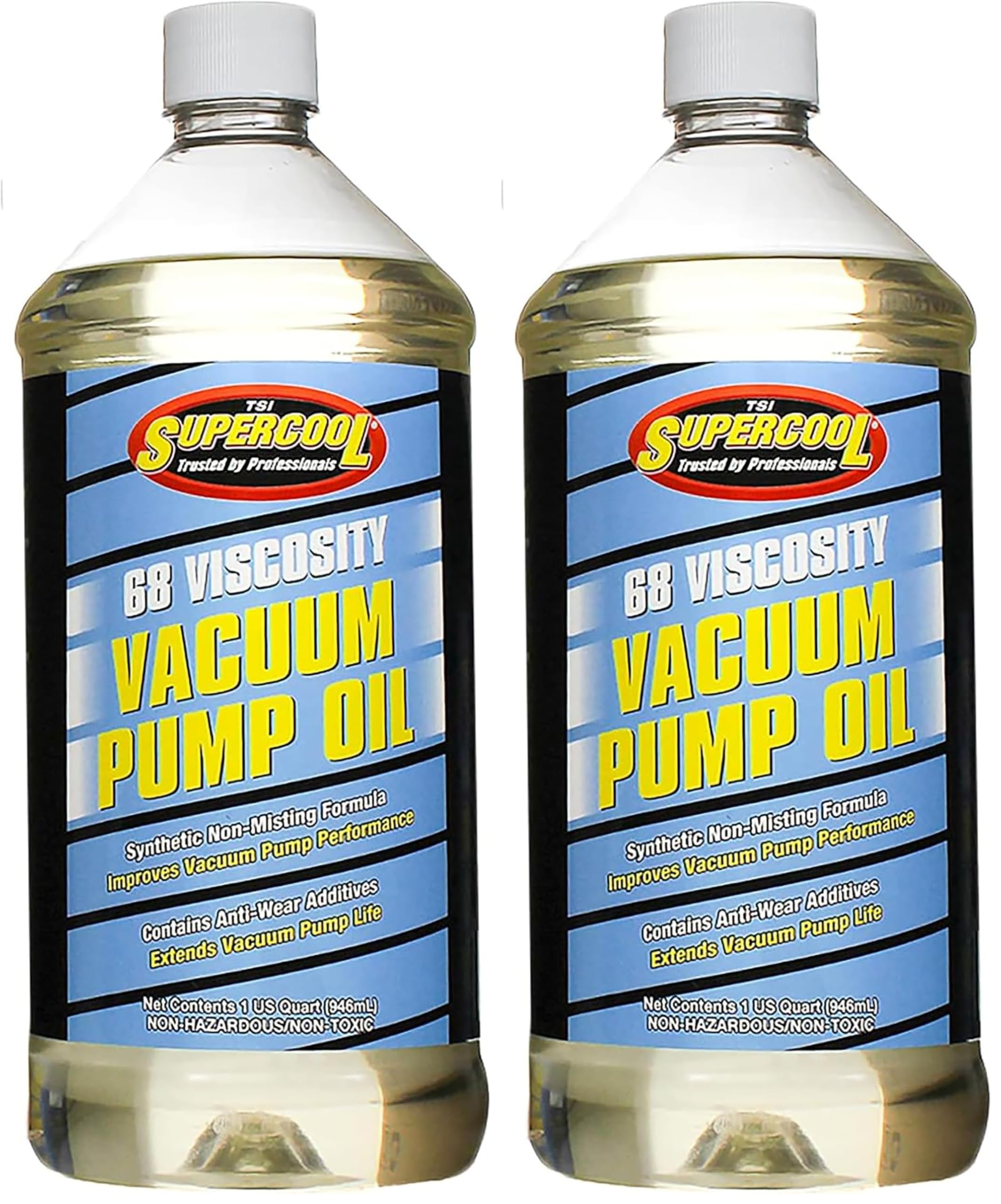 TSI Supercool Vacuum Pump Oil, Synthetic, 32 Oz., Clear (V32) (Pack of 2)