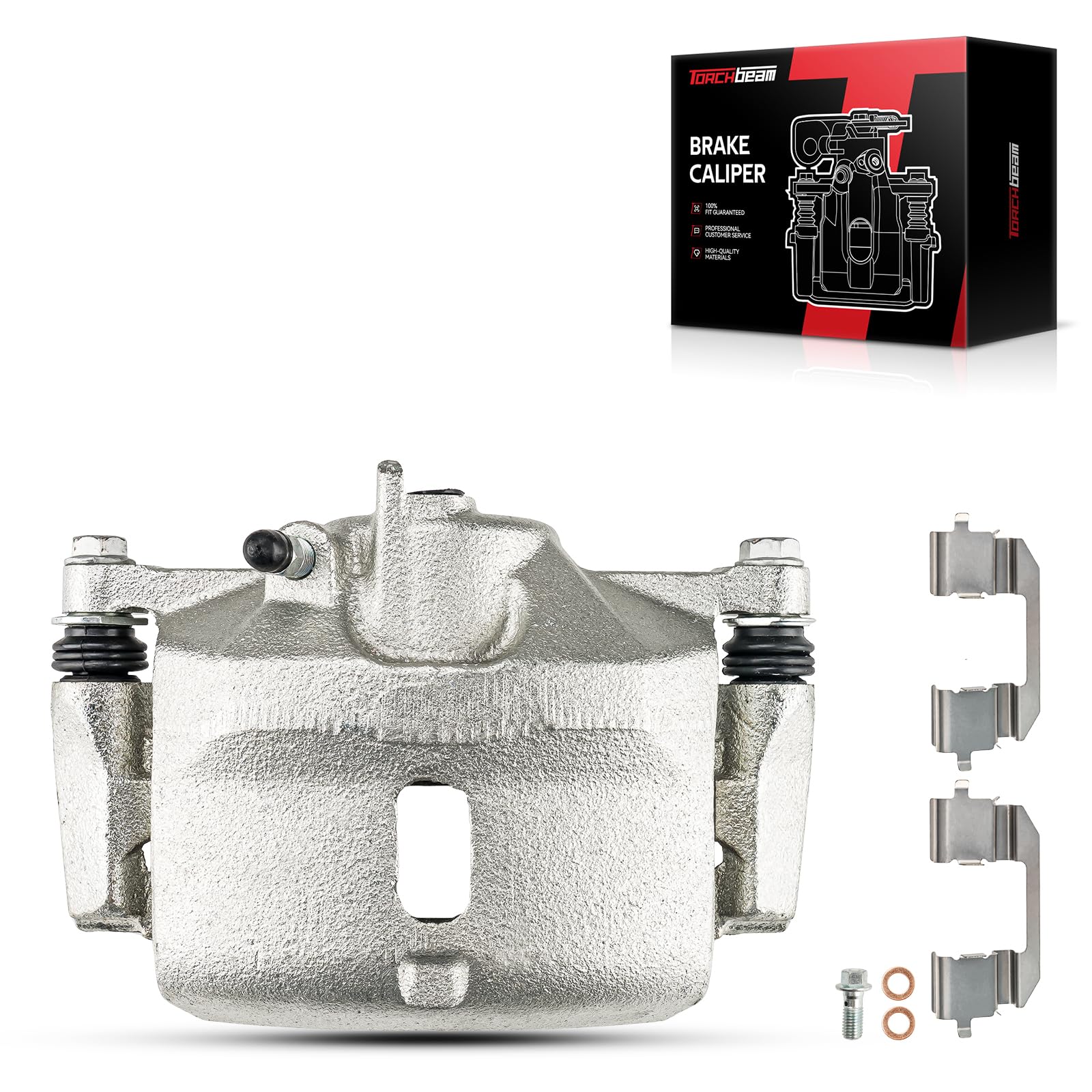 Torchbeam Brake Caliper For Honda Front left Driver Side for 2001-2005 Civic, Front Right Passenger Side for 1996-2000 2006-2011 Civic, 2010-2014 Insight, Disc Brake Caliper # 19B1833