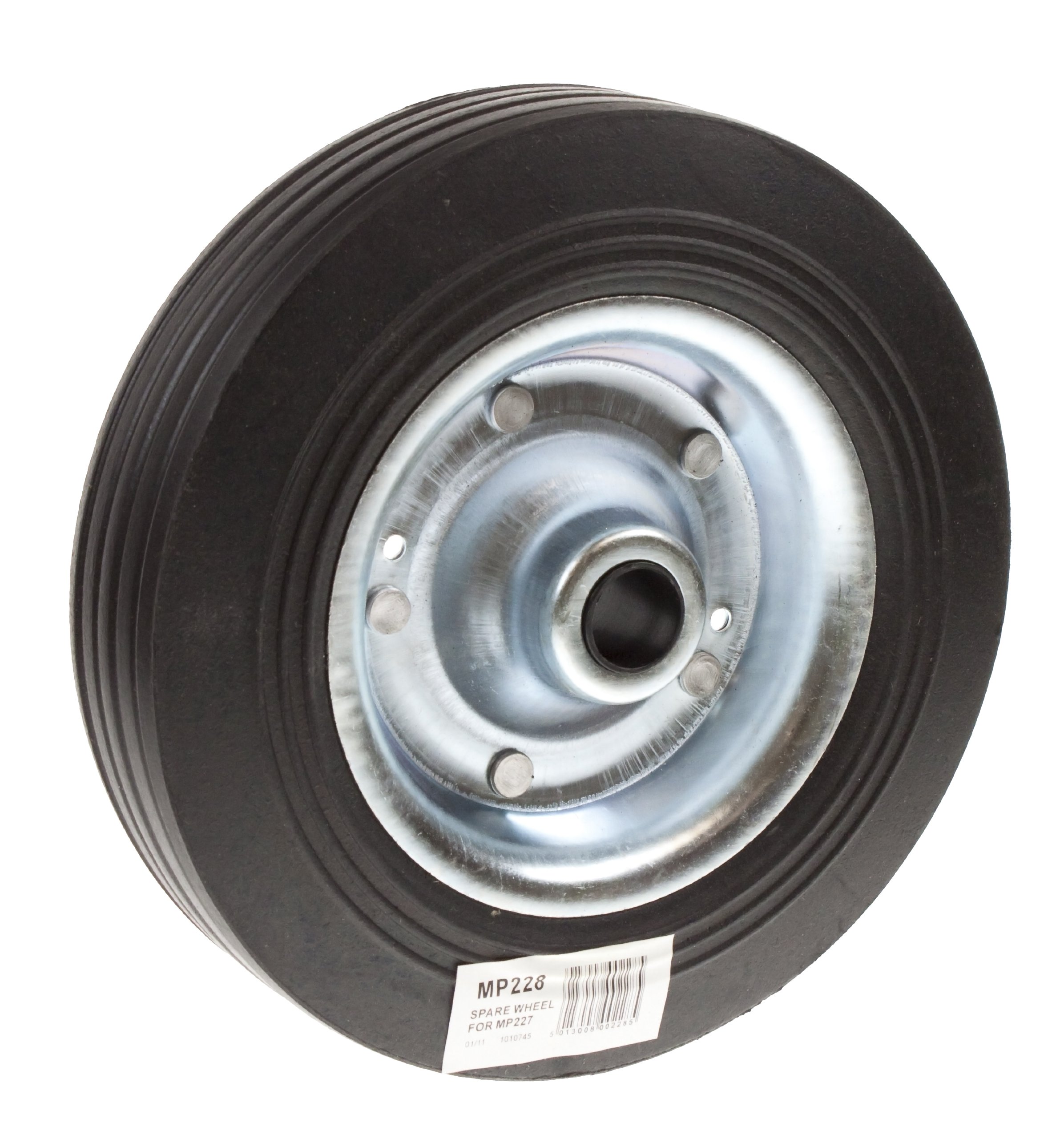 Maypole 200 mm Replacement Steel Wheel For Jockey Wheels Tyre Width 48 mm, Diameter 160 mm, 300kg Max Static Load