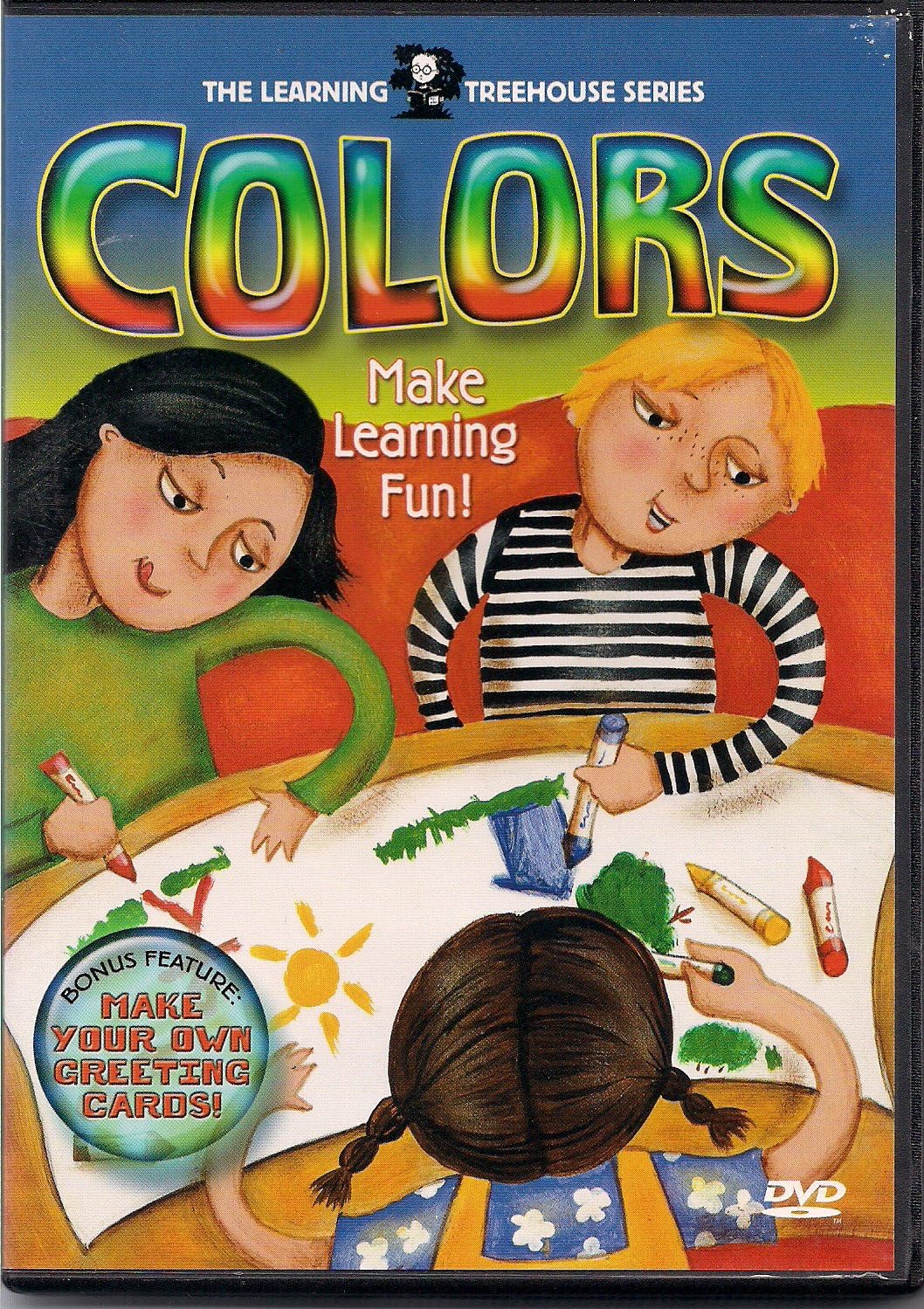 DVD infantil Aprende los Colores en inglés de Learning Treehouse para etapa preescolar de importación
