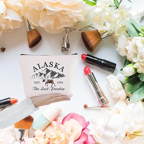 Miniatura 6 de Alaska Travel Makeup Bag Alaska Est 1959 The Last Frontier Alaska Family Trip Neceser, La última frontera
