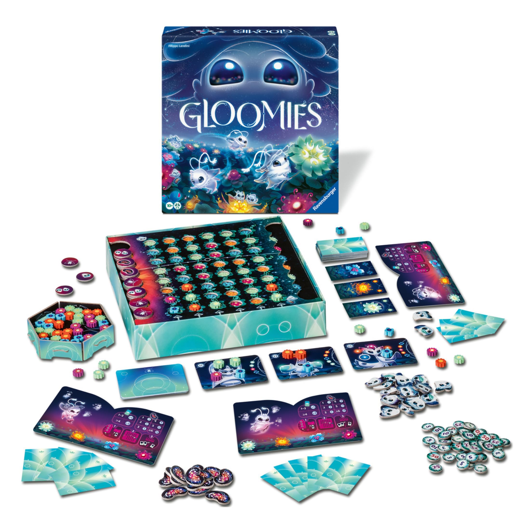 Ravensburger - Gloomies, Gioco da tavolo famiglia +10 anni, 2-4 giocatori