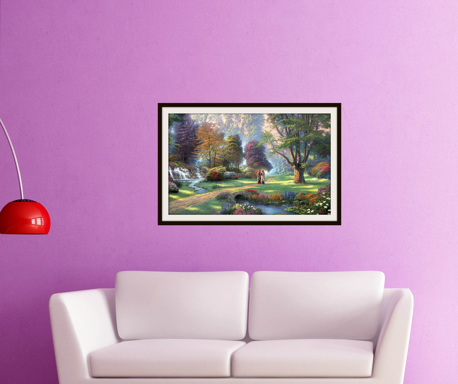Faim Paintings Canvas Print of Landscape Art The Garden of Heaven