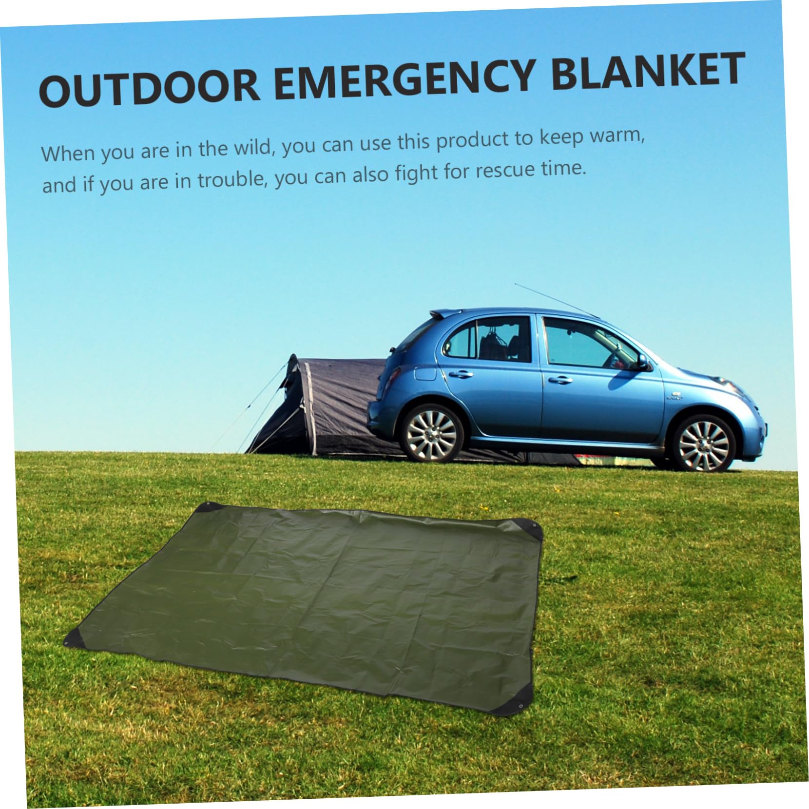 de Emergencia Multifuncional para Camping Aislante Gruesa de Toldo Temporal para Picnic y Superficie de al Aire