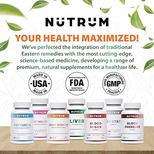 Miniatura 7 de Suplementos avanzados de apoyo inmunológico con curcumina de Nutrum, fórmula vegana para la salud celular, promueve la regeneración de células