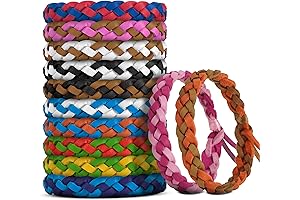 12 Pack Mosquito Repellent Bracelets for Adults, DEET-Free