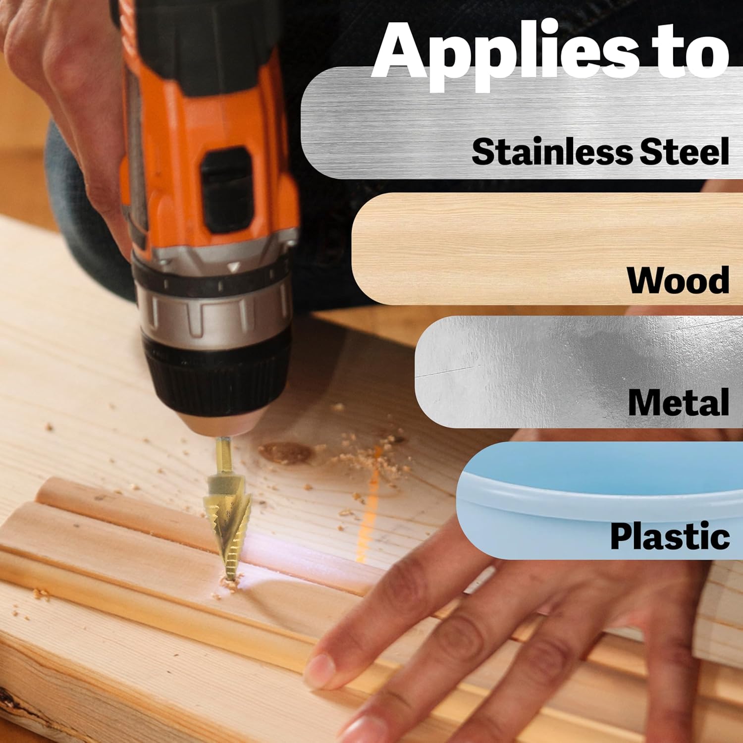 31 Sizes High Speed Steel Step Drill Bit Set for Sheet Metal Hole Drilling Cutting, HSS Multi Size Hole Stepped Up Unibit for DIY Lovers Electrician (1/8-7/8)