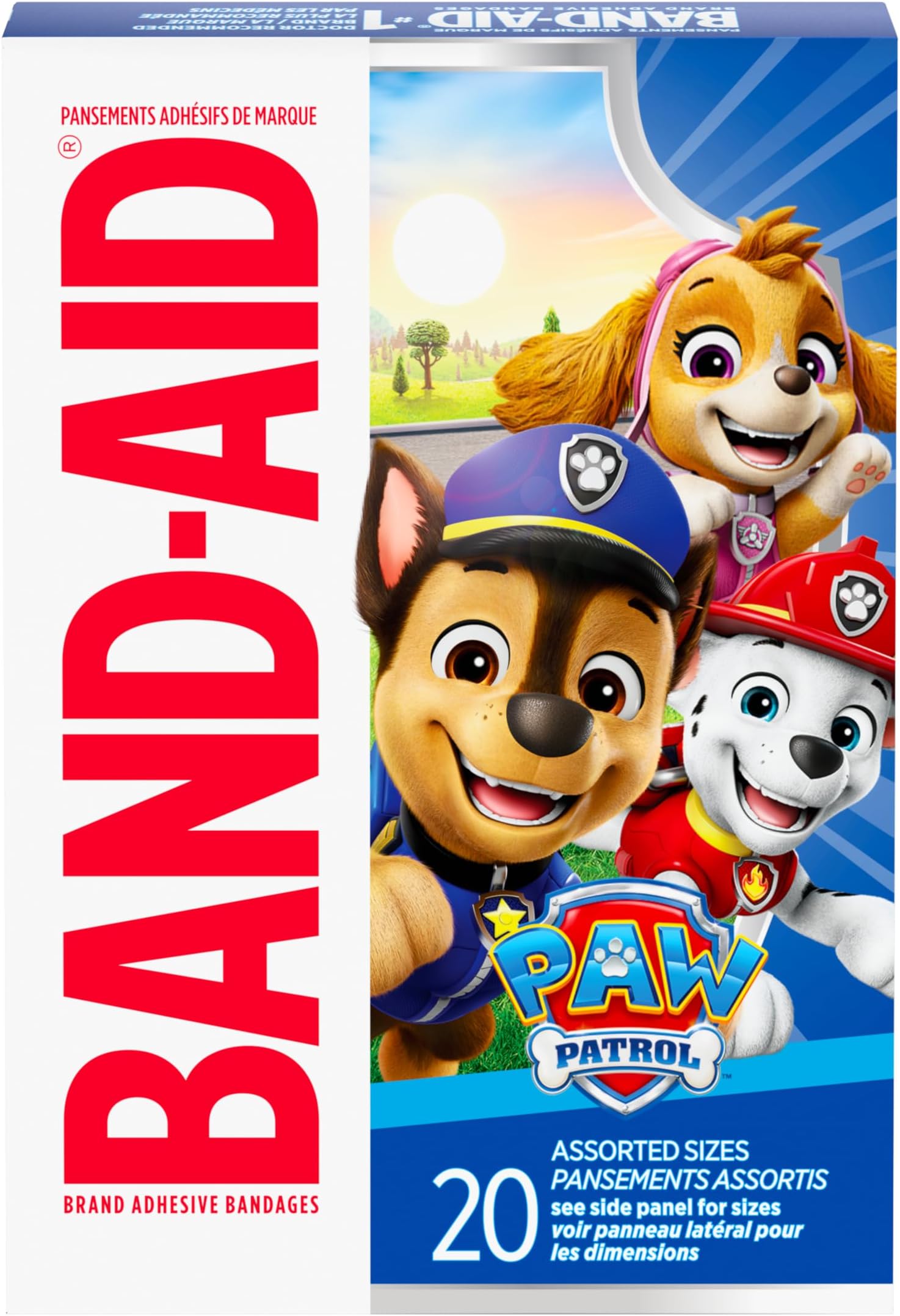 Brand Adhesive Bandages, Nickelodeon Paw Patrol, Assorted, 20 Ct