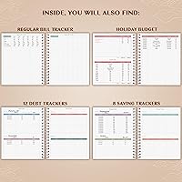 Vista 16 de Legend Budget Planner & Monthly Bill Organizer with Pockets – Home Finance & Expense Tracker – Notebook for Household Budgeting (Periwinkle)