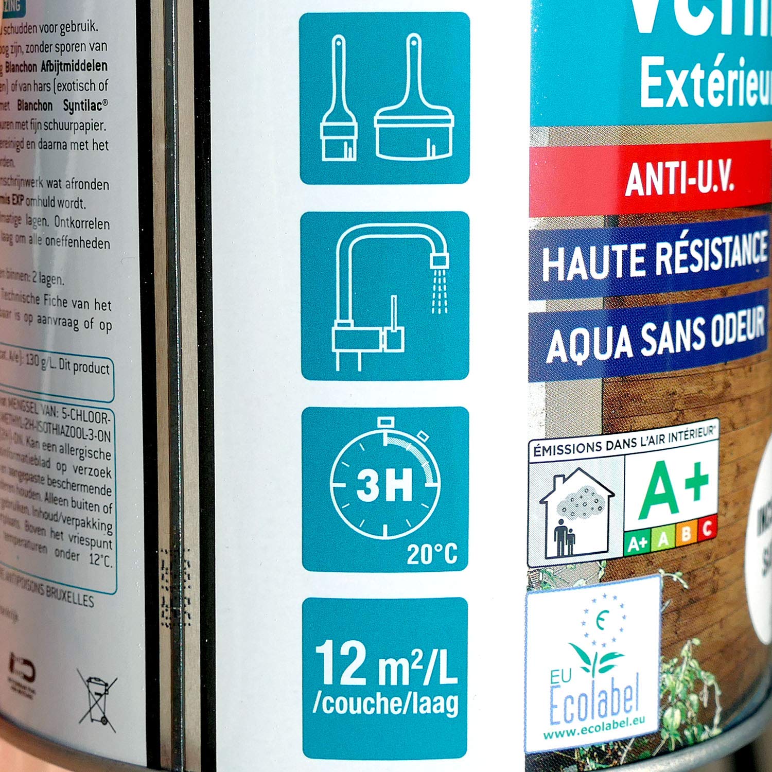 BLANCHON - Vernis EXP bois intérieurs/extérieurs incolore satiné 1 litre - 04103737