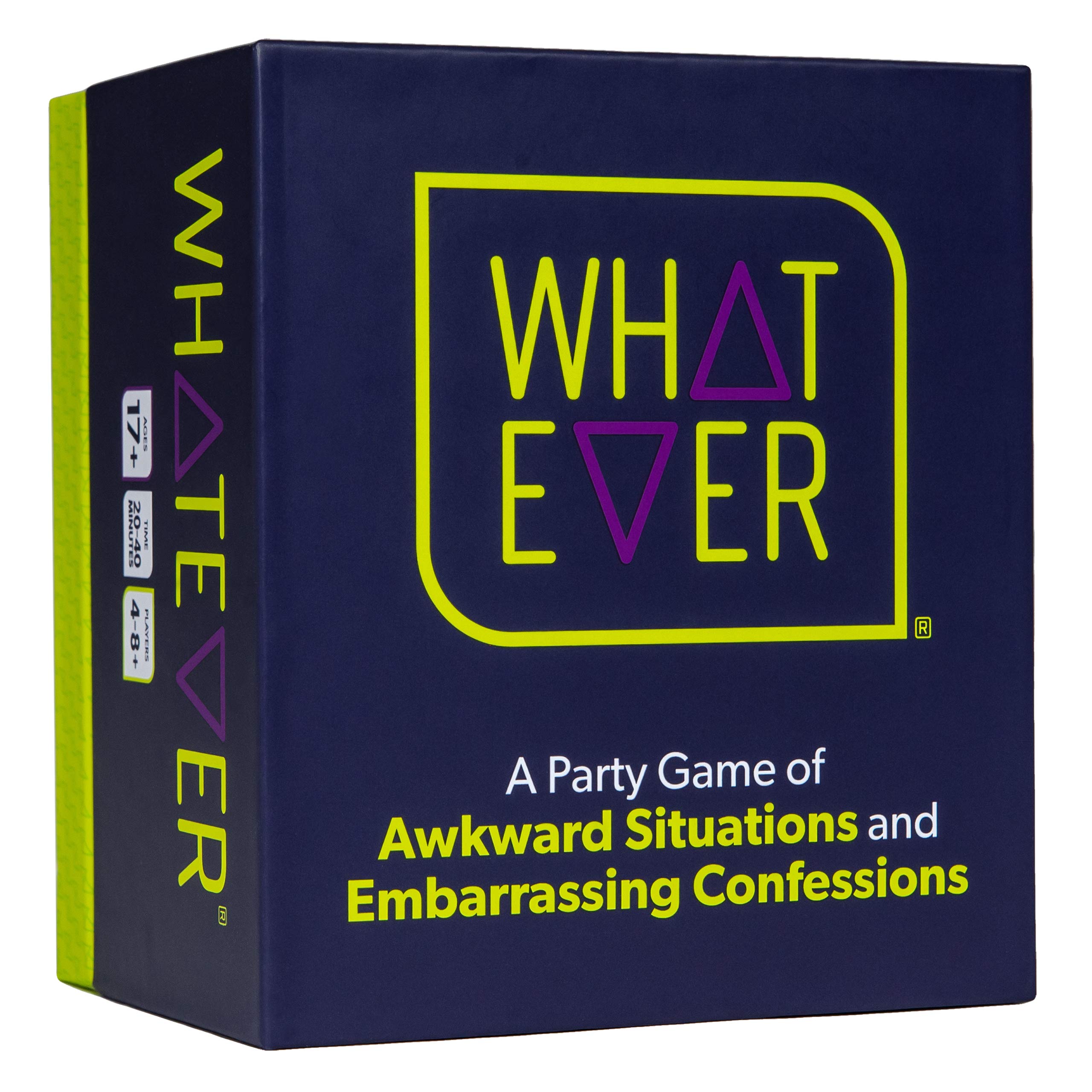 WHATEVERThe Party Game of Awkward Challenges – Hilarious Truth or Dare Style Party Game for Group Game Nights, Bachelorette Parties, and More.