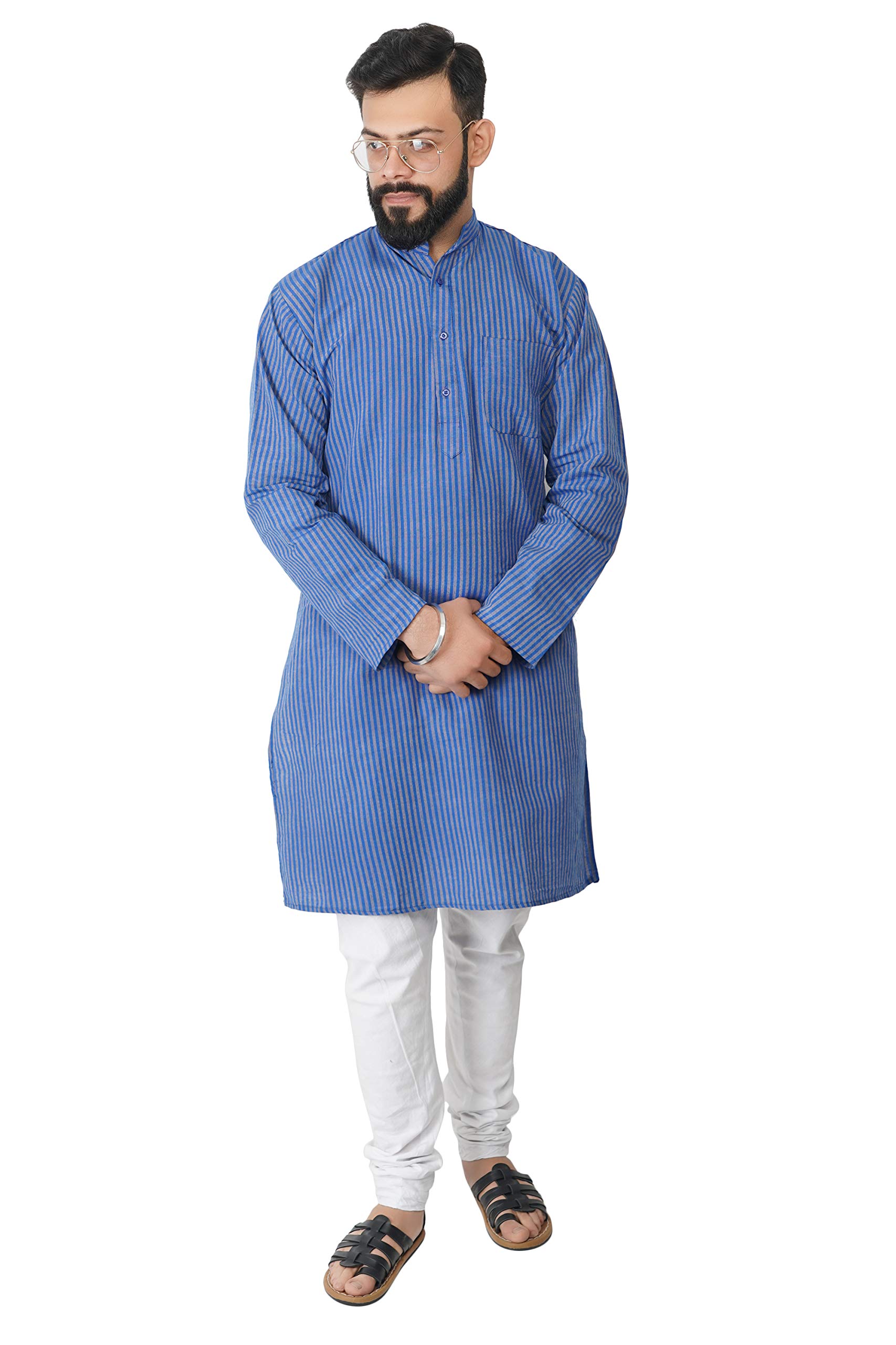 Men's Cotton Long Kurta (Lining Thin)-image-45