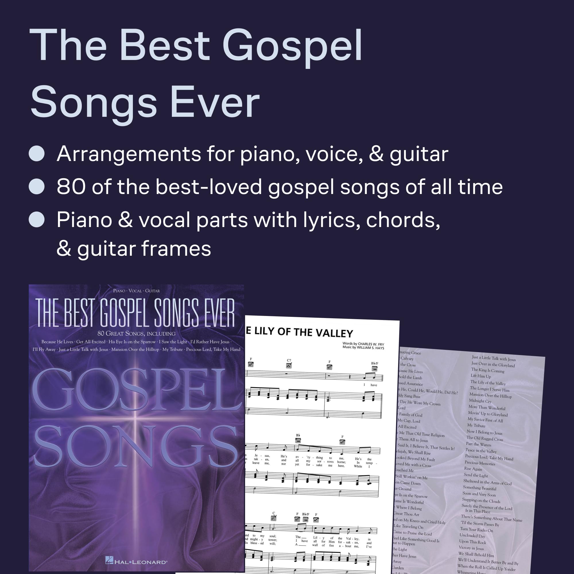 The Best Gospel Songs Ever 80 Songs Pvg Book