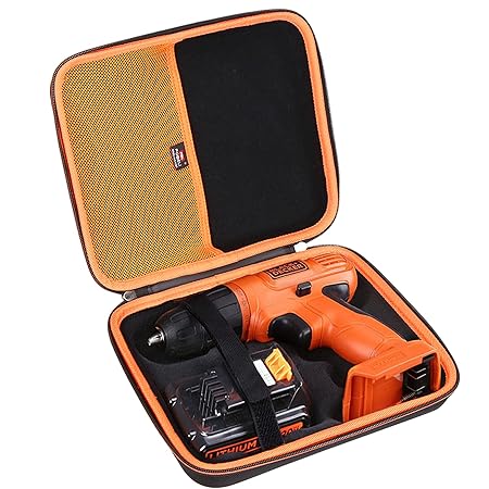 FBLFOBELI EVA Hard Carrying Case Compatible With BLACK+DECKER 20V MAX POWERECONNECT Cordless Drill/Driver + 30 pc. Kit LD120VA/LDX120C?Tool Storage Organizer Bag With Handle (Case Only)