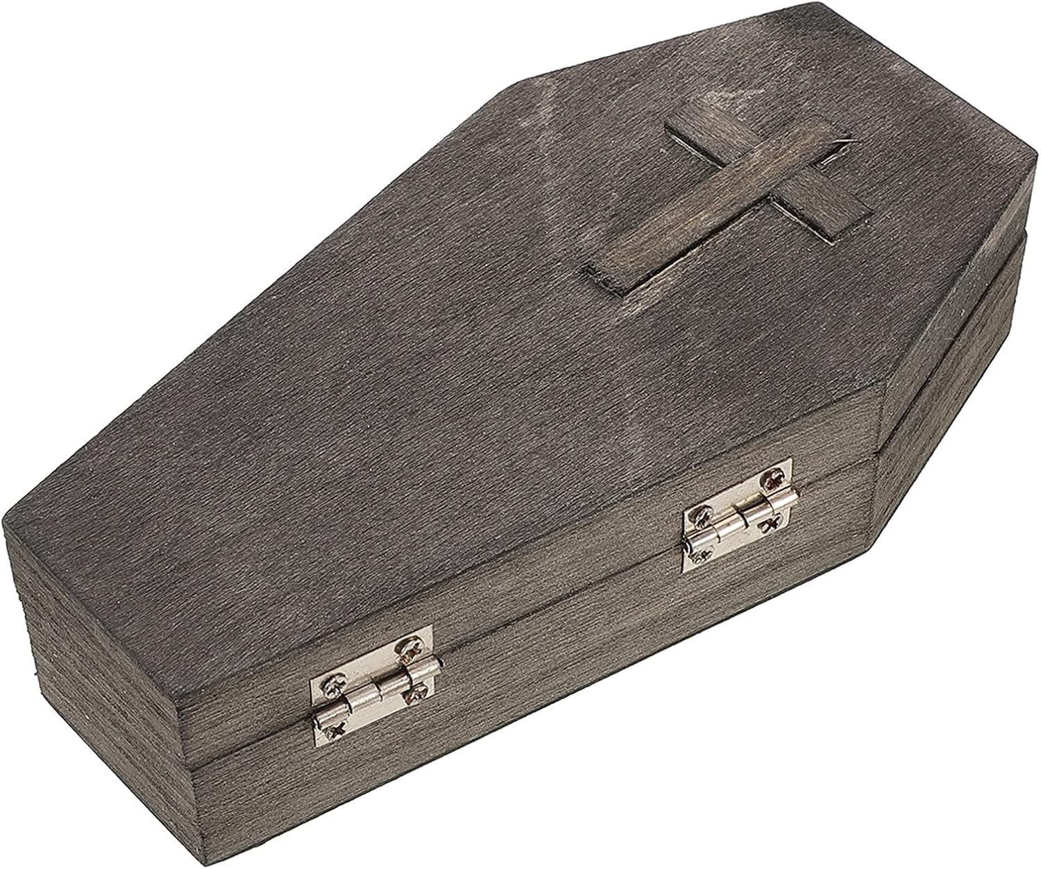 Halloween Season Coffin Shaped Jewelry Box Wooden, Portable Black Gift