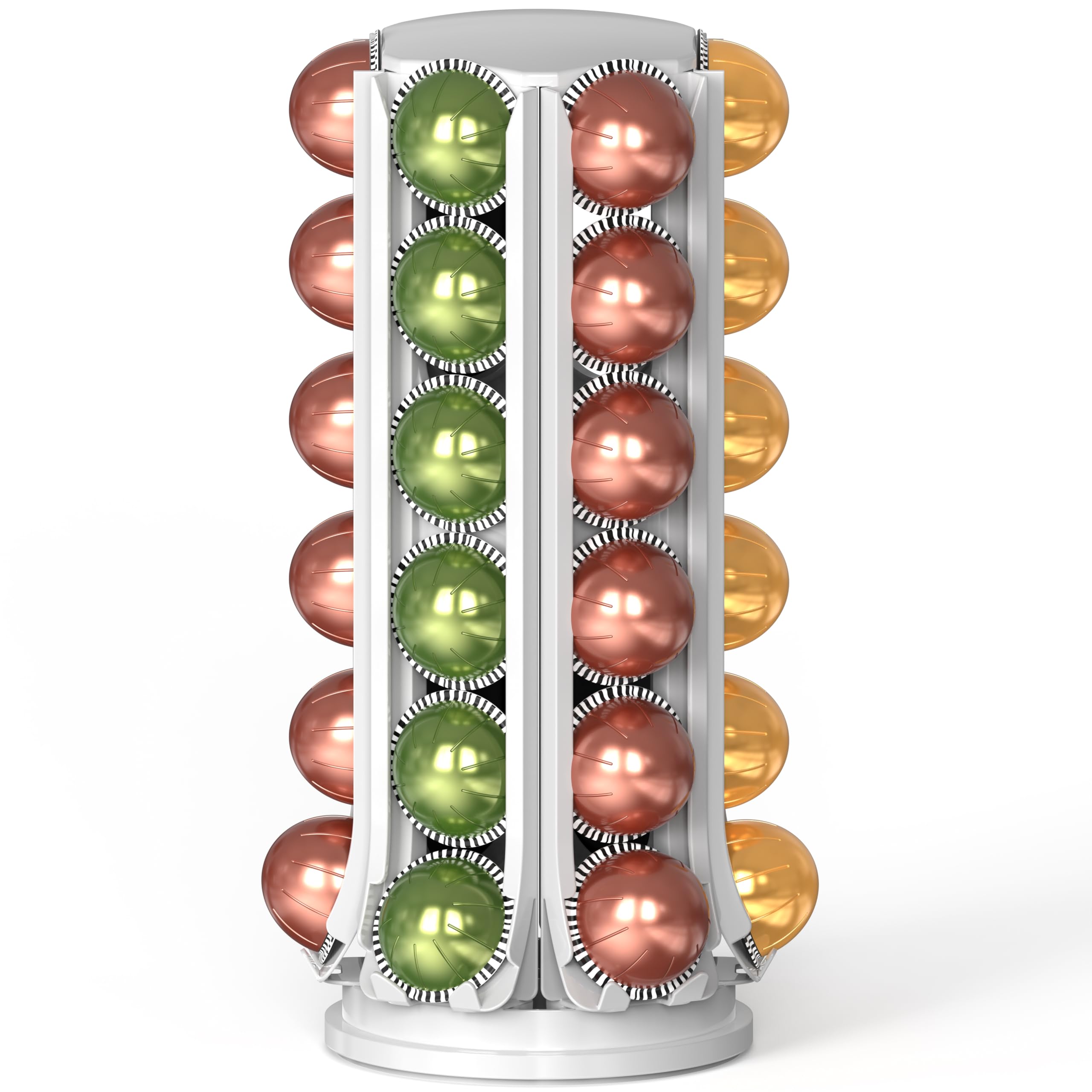 Deco Brothers VertuoLine Pod Holder, 360° Turntable Rotating Pod Carousel