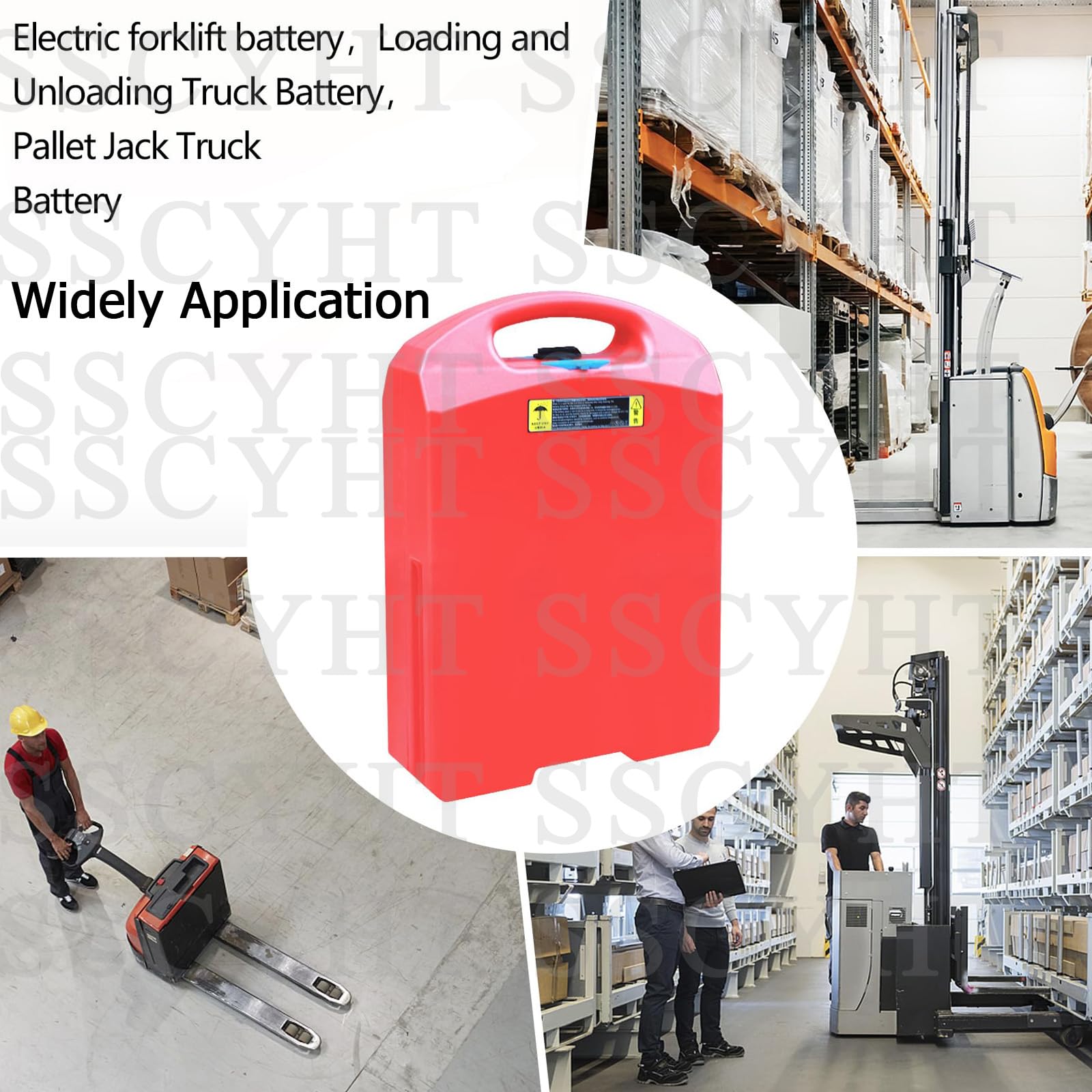 48 V / 24 V LiFePO4-Batterie für Gabelstapler und Elektro-Hubwagen | Herausnehmbarer Akkupack für elektrischen Hubwagen, einfach zu installieren, ABS-Gehäuse, mit BMS