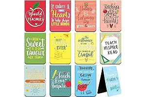 Zonon Teacher Bookmarks Bulk - Inexpensive Gifts for Teachers: Magnetic Bookmarks for Women