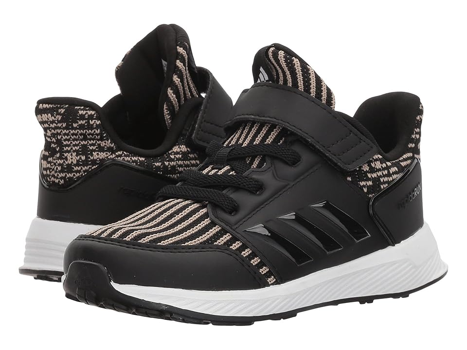 

adidas Kids RapidaRun Knit (Toddler) (Black/Raw Gold) Kids Shoes
