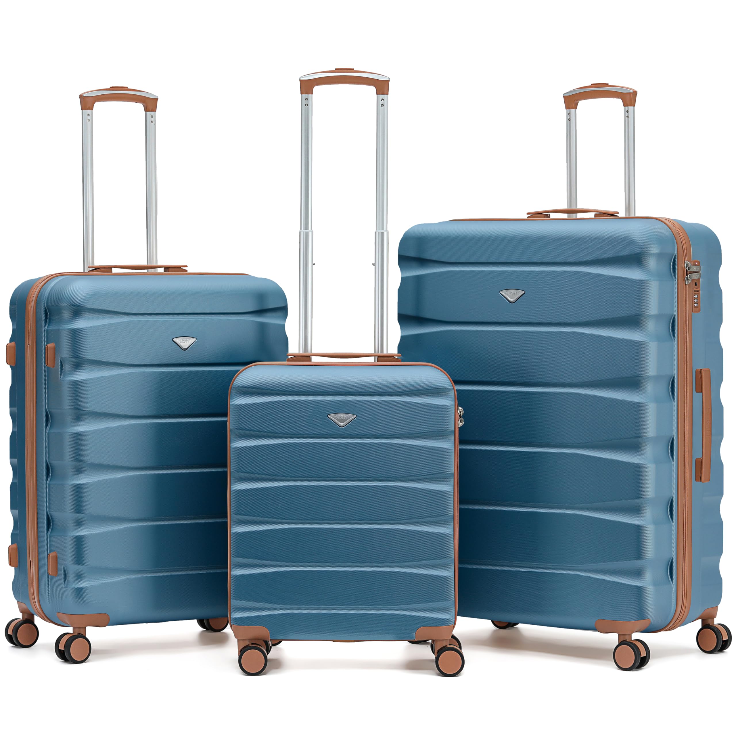 Flight Knight Underseat Cabin Suitcase 45x36x20cm | Free Hand Luggage for EasyJet & Wizz Air | Lightweight ABS Hard Shell with 8 Silent-Glide Spinner Wheels | Max Space Travel Bag — view 148