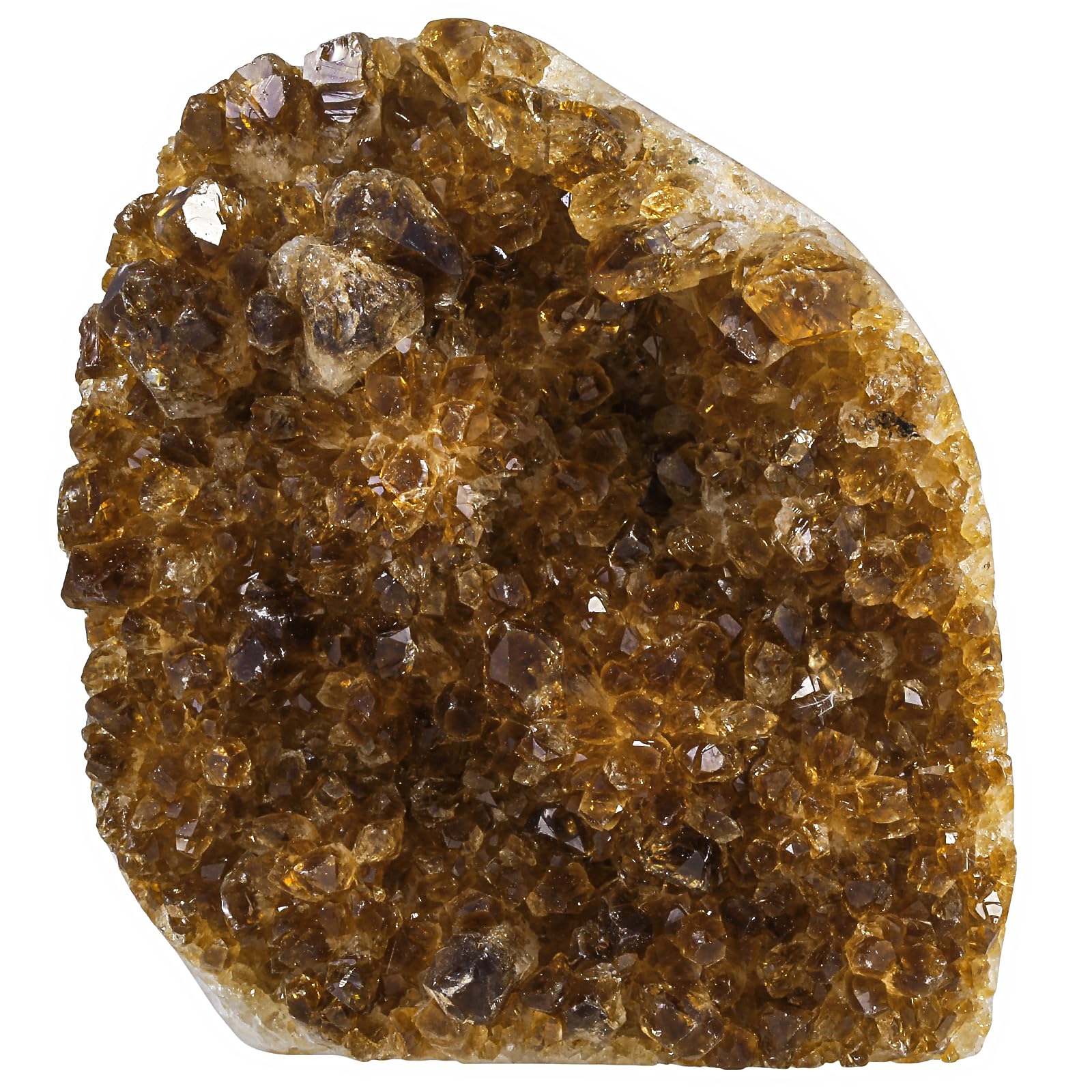 Piedra de racimo de cristal de citrino para decoración del hogar Feng Shui