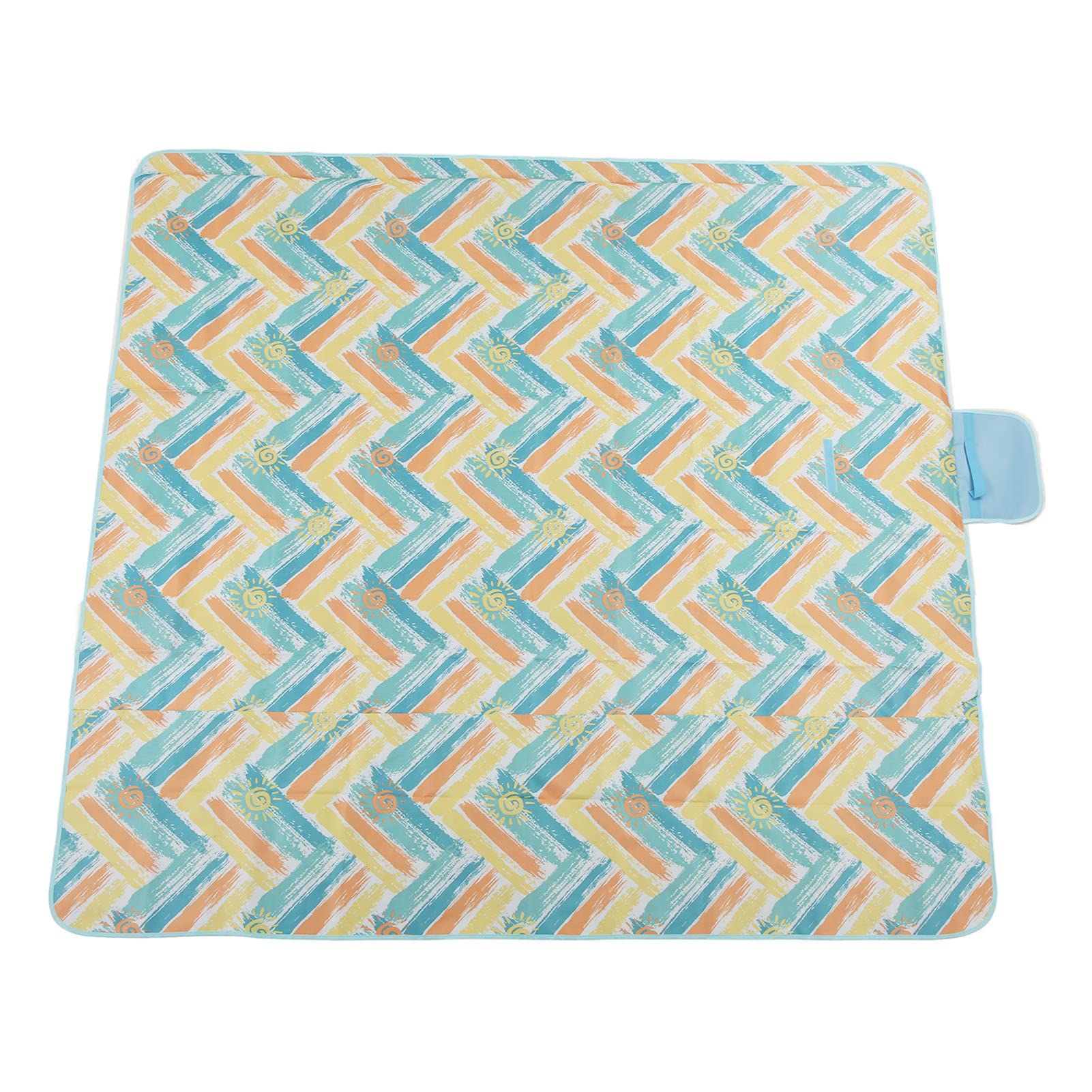 Coperta da picnic in tessuto Oxford impermeabile Tappetino da picnic rettangolare extra large per picnic sulla spiaggia da campeggio 195x200 cm (Vacanza al sole)