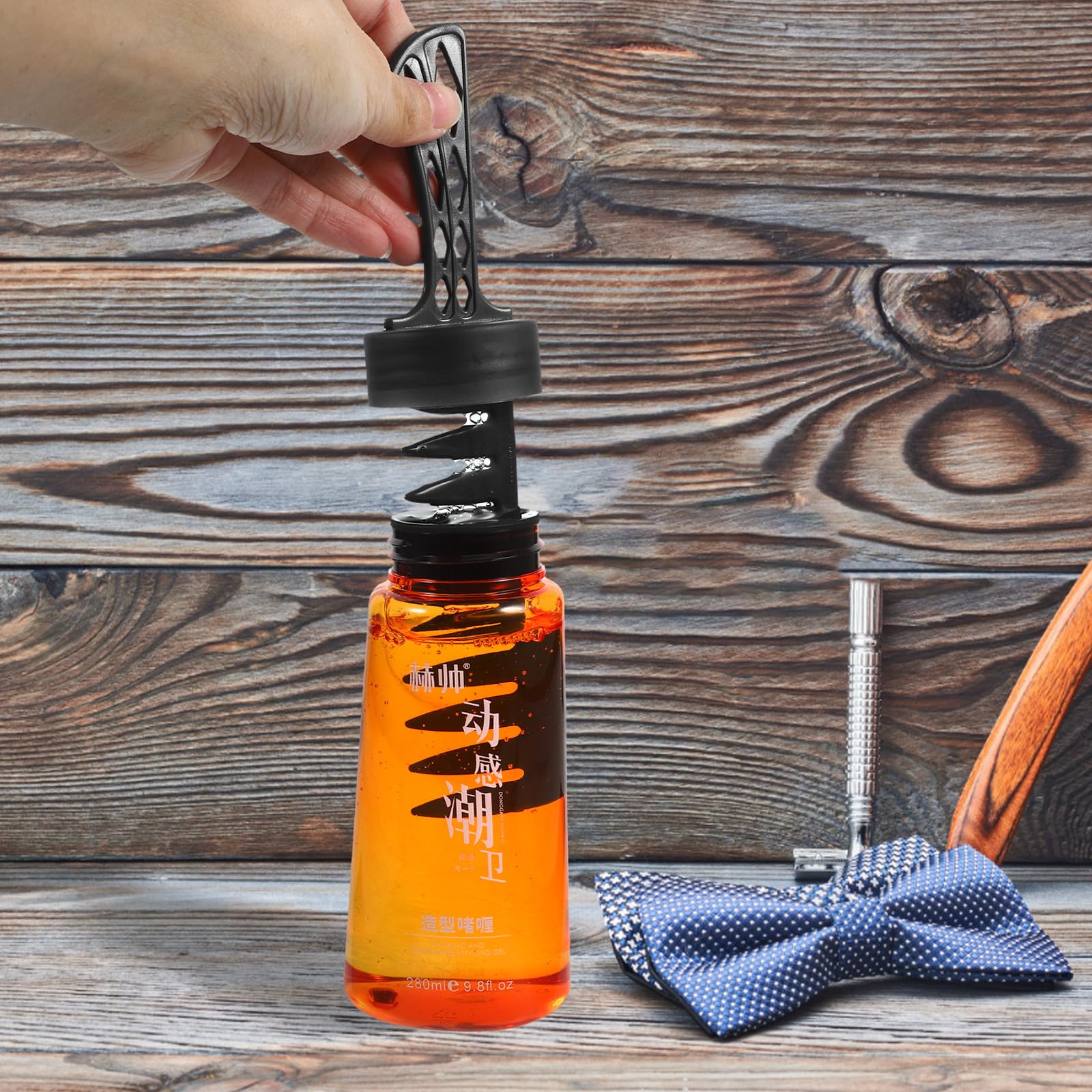 Styling Gel für Täglichen Gebrauch zu Hause 2 Stück mit Breitem Kamm Kunststoffmaterial Schnelles Trocknen und Gleichmäßige Anwendung für Männer
