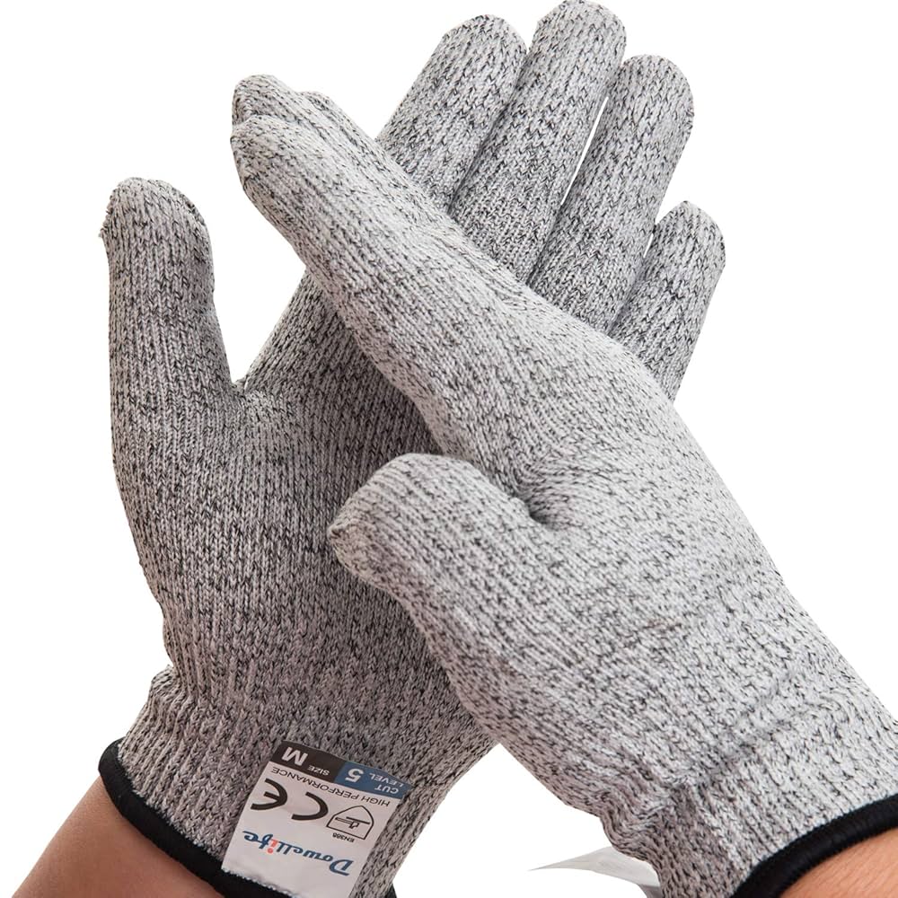 ✨軍手 防刃 作業 用 専用 手袋 グローブ 切れない グレー Amazon | [ケンコバハンズ] 軍手 防刃 耐切創 手袋 滑り止め 付