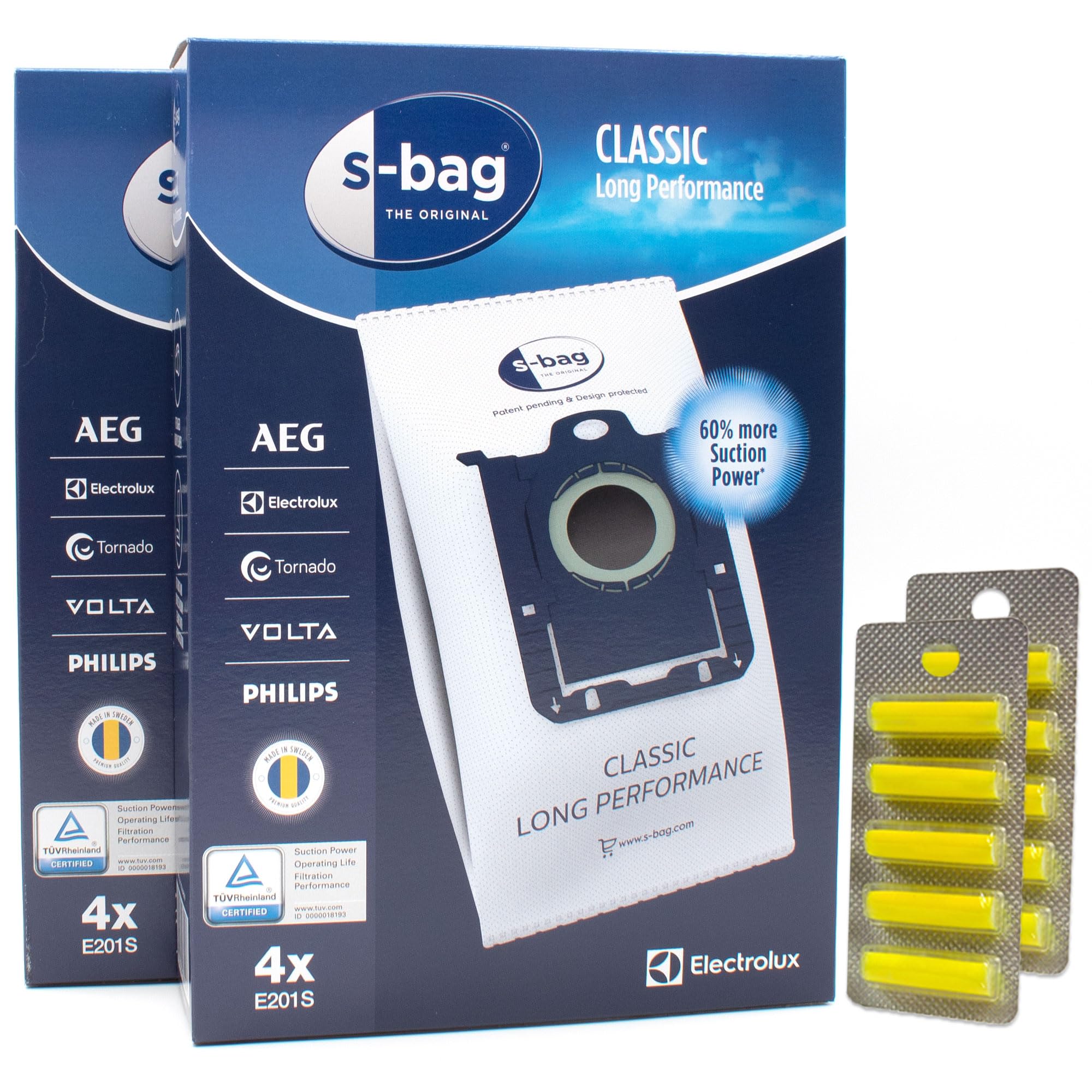 PakTrade 8 Sacchetti Aspirapolvere + 10 Fragranze Compatibile con Alfatec Euro Compact EC 10 ... 30, Baur 829 376, 829376, 829.376, 829-376 | 8 Sacchetti, Deodoranti, Accessori, Ricambi
