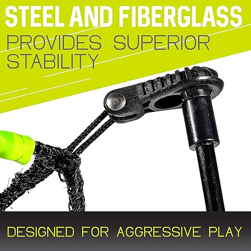 Miniatura 3 de Franklin Sports Portería de fútbol de lujo Blackhawk - Redes de fútbol plegables para interiores y exteriores - Portería de fútbol portátil para