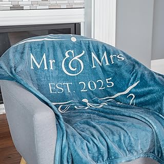 Soft Sentiments Outrageously Soft Reversible Velvet Ultra Plush Throw - 50 x 60 Inch - Mr & Mrs 2025