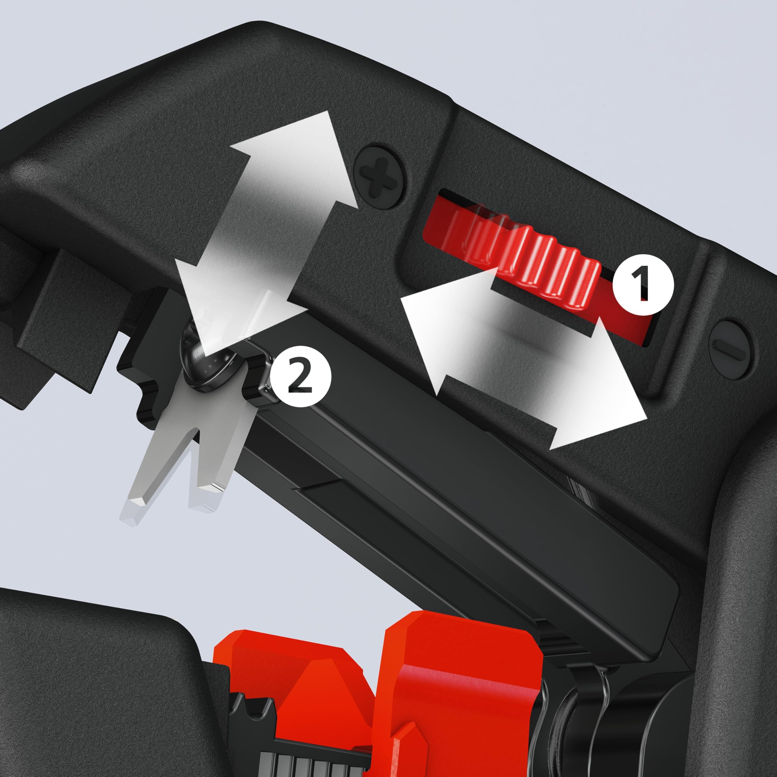 KNIPEX ComStrip Szczypce automatyczne do ściągania izolacji 180 mm, 12 62 180 | Automatyczna regulacja szczypiec do ściągania izolacji Knipex