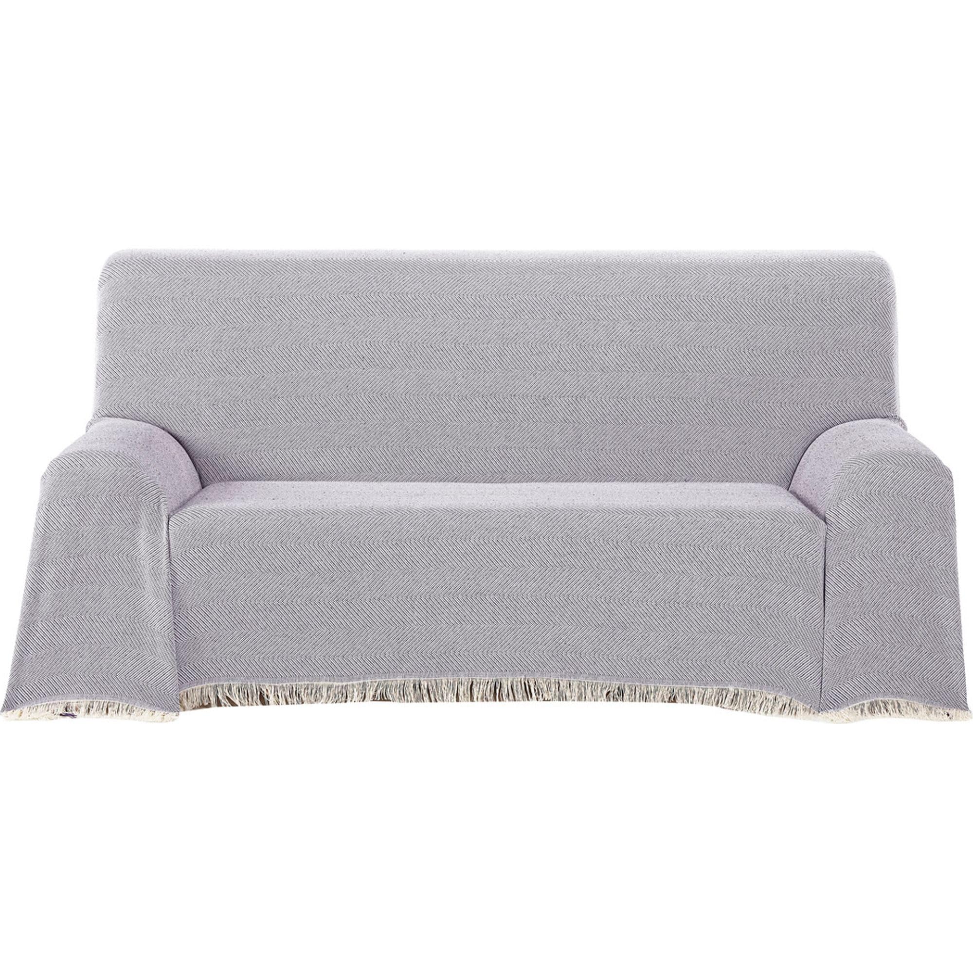ECOMMERC3 | Multipurpose Bedspread Size 180 x 260 cm for Sofa or Bed – Multipurpose Foulard Extra Soft Touch Lilac Colour