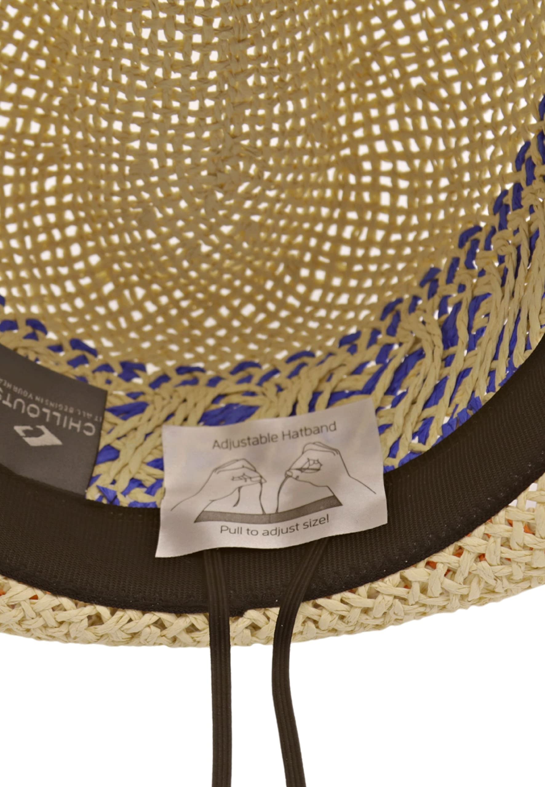 CHILLOUTS Trilby Strohhut Sommerhut Sonnenhut Strohtrilby Strandhut