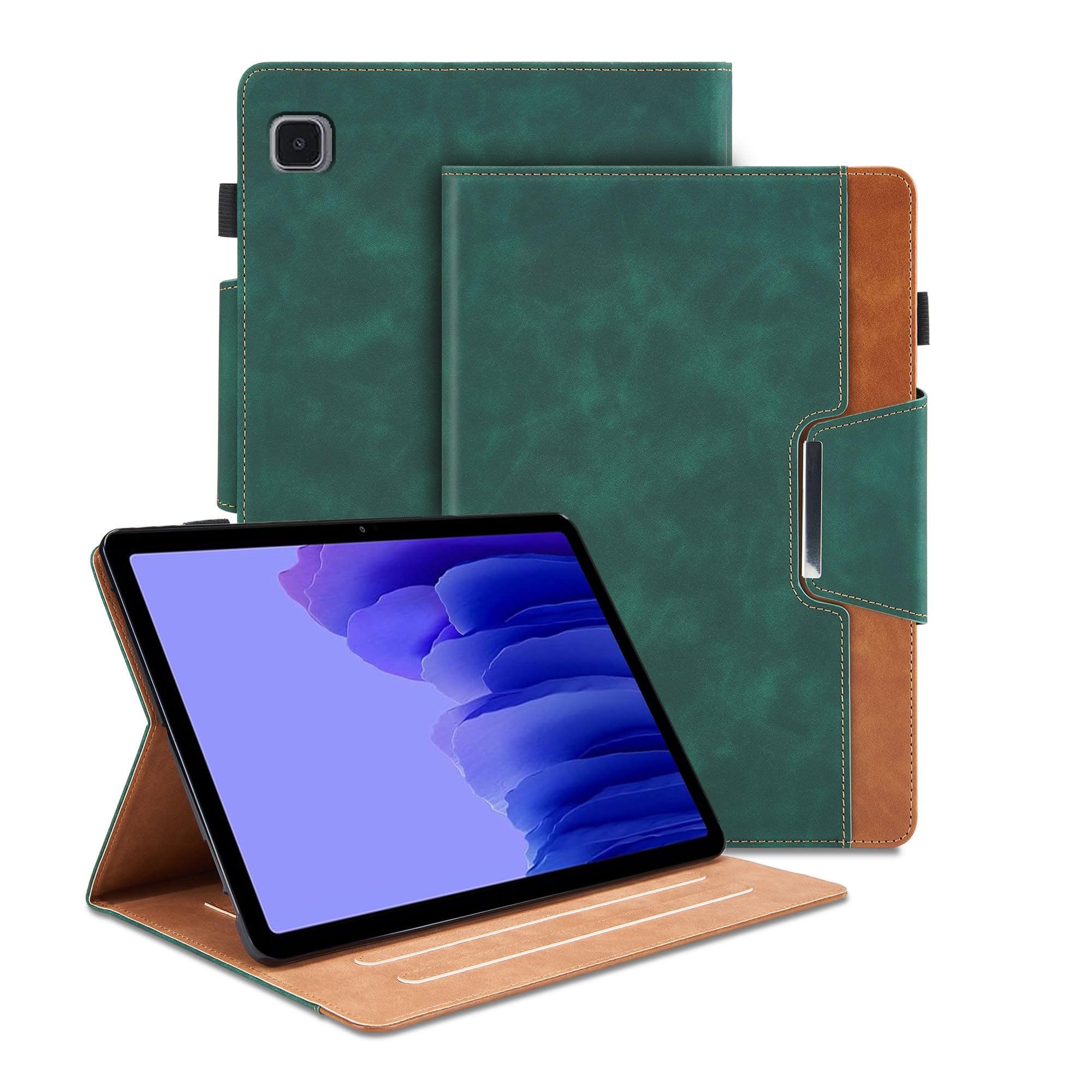Case for Samsung Galaxy Tab A7 10.4 inch 2022 (SM-T500/T505/T507) - Multi-Angle Viewing Stand Cover with Pocket, PU Leather Folio Case with Magnetic