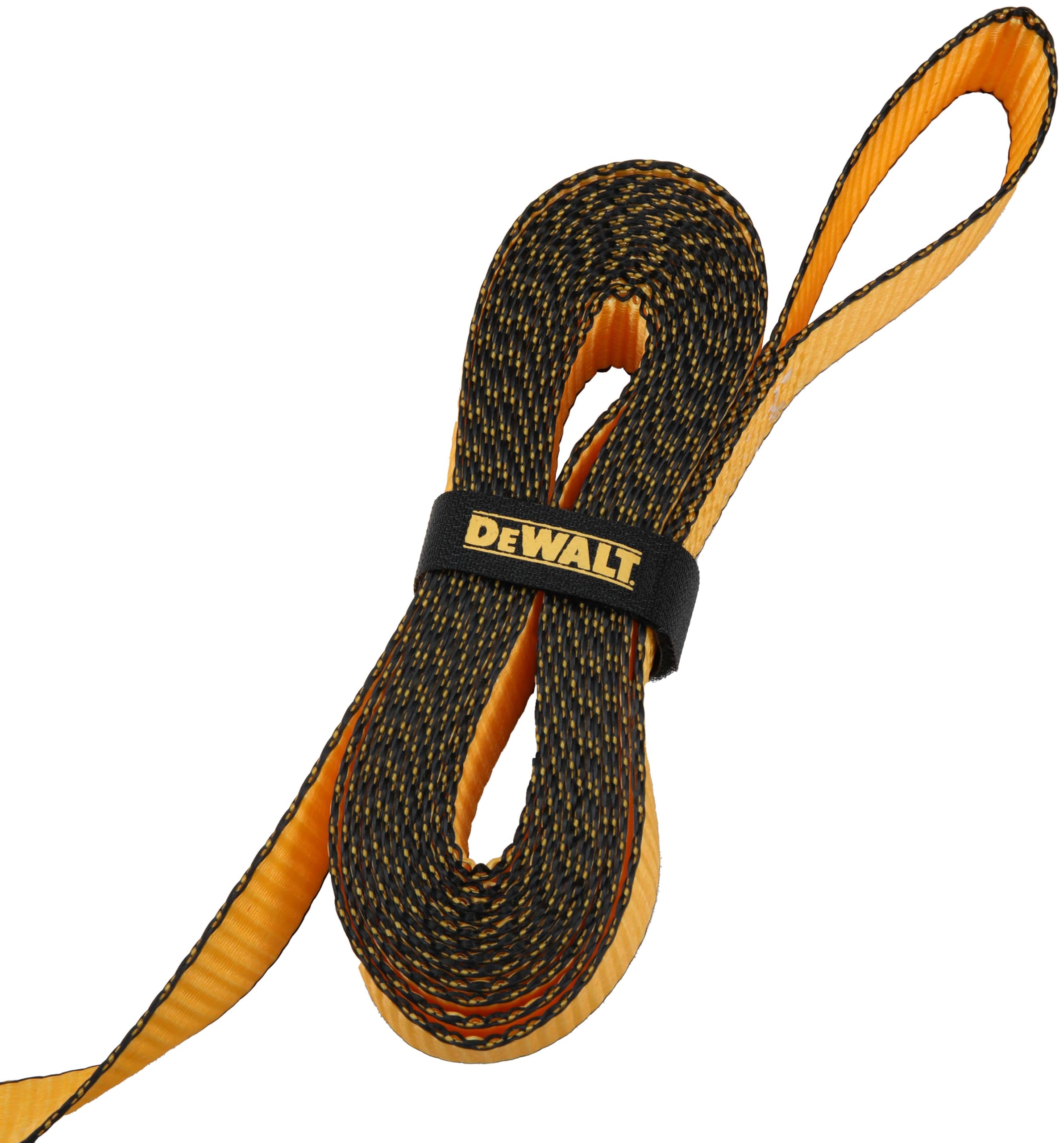 DEWALT DXBC90046 - Cinghie di ancoraggio di alta qualità, 3,2 x 3,2 cm, carico di lavoro sicuro 303,9 kg, resistenza alla rottura 0,9 kg, confezione da 2