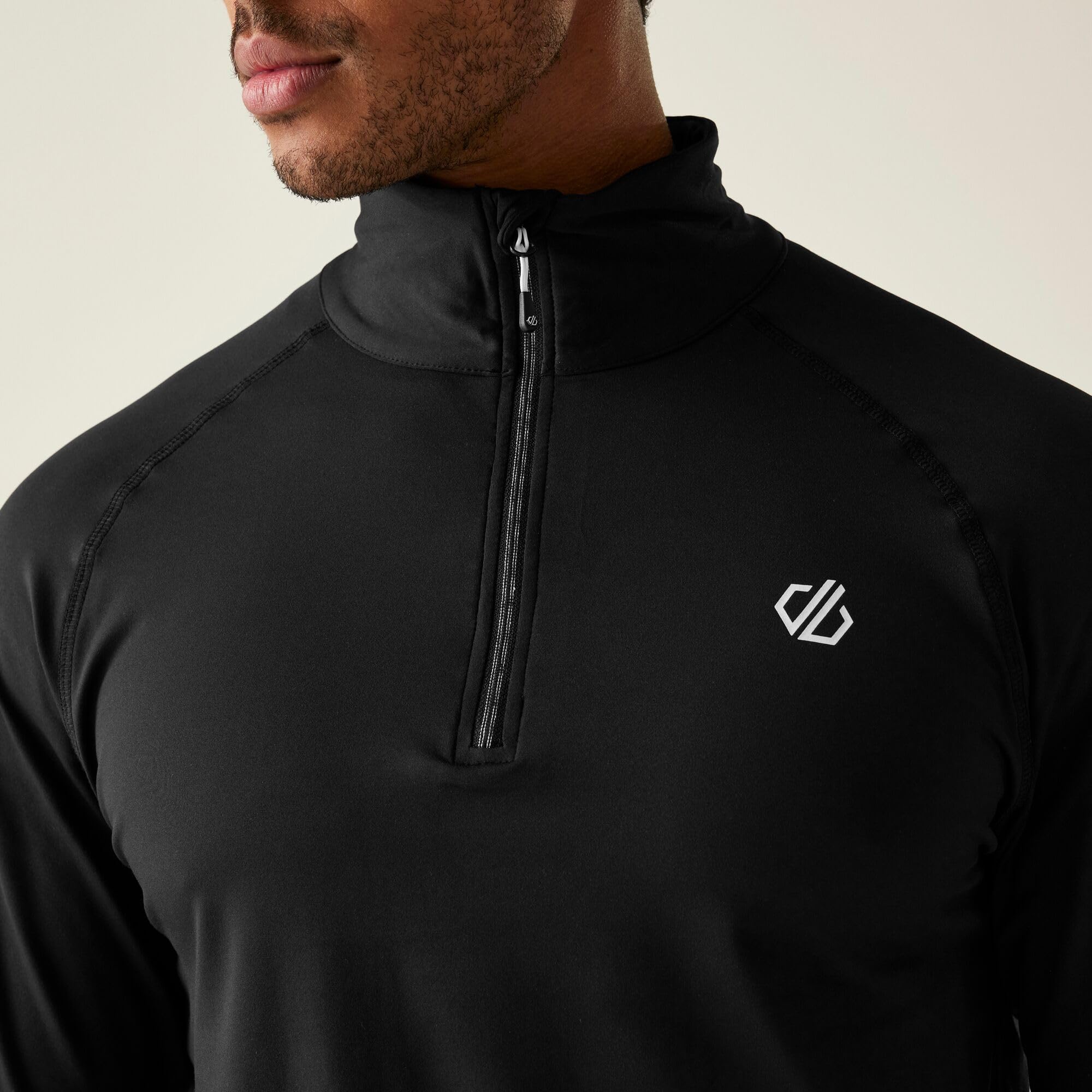 Dare 2b Herren Fuse Up Ii Core Stretch Lightweight Quick Drying Half Length Zip Inner Zip Chin Guard Dehnbare Mittelschicht (1er Pack)