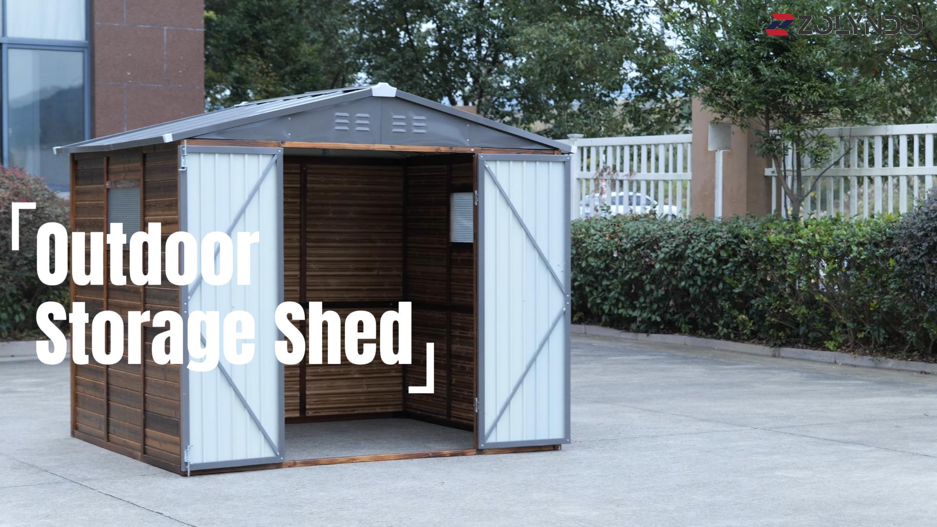 Amazon.com : Zolyndo 5x3 FT Outdoor Lean to Shed with Windows