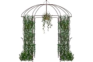 Garden Treasures Pergola – Graceful Gazeebo, for Twining Vines & Lush Lawn Enhancement