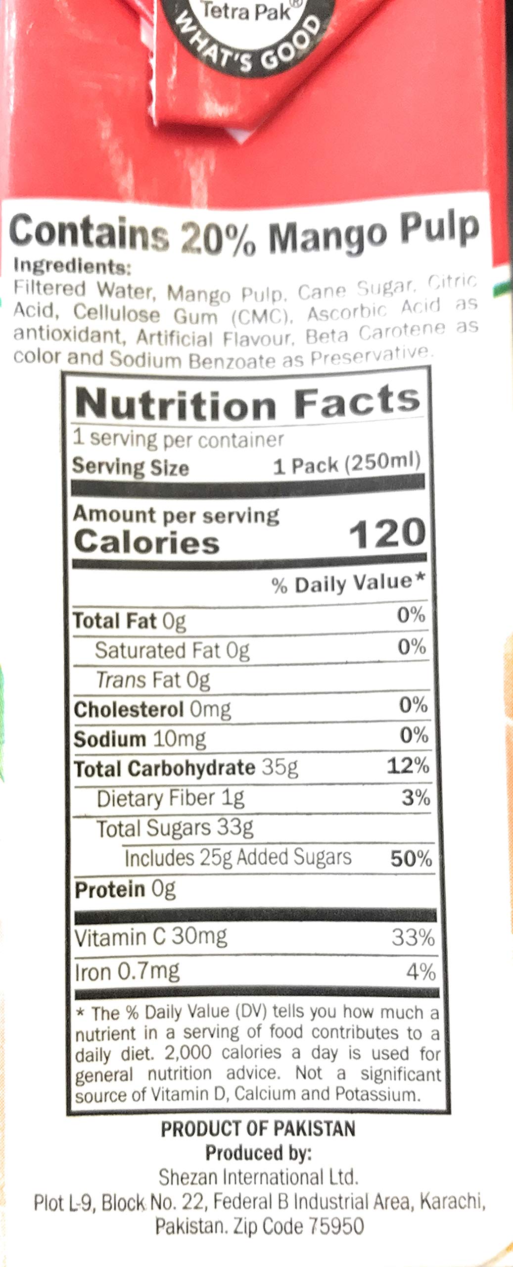 Mango Juice Nutrition Facts ubicaciondepersonas.cdmx.gob.mx