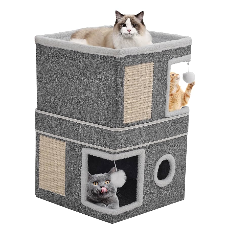 Cueva Gatos Kitty City U00ae Casa Para Gatos De Pisos Rascadores