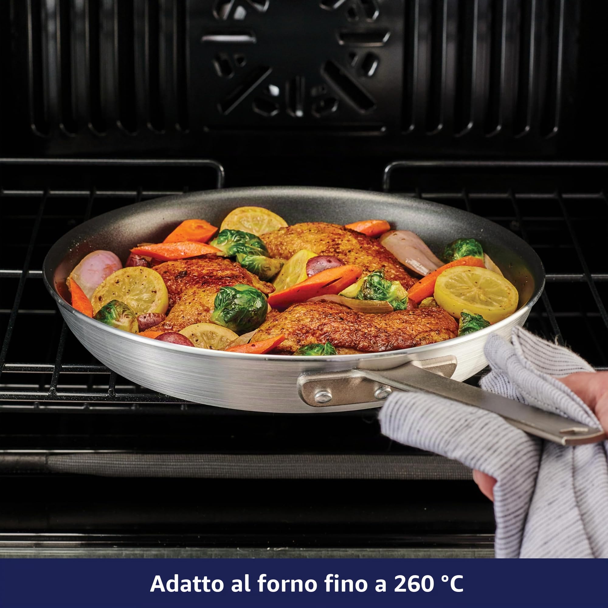 Tramontina Padella in Alluminio Professional con Rivestimento Antiaderente 25 cm 2L