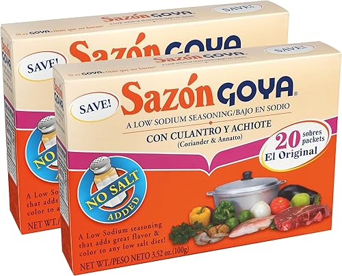 Goya Sazón Con Cilantro y Annatto - Paquete de 2