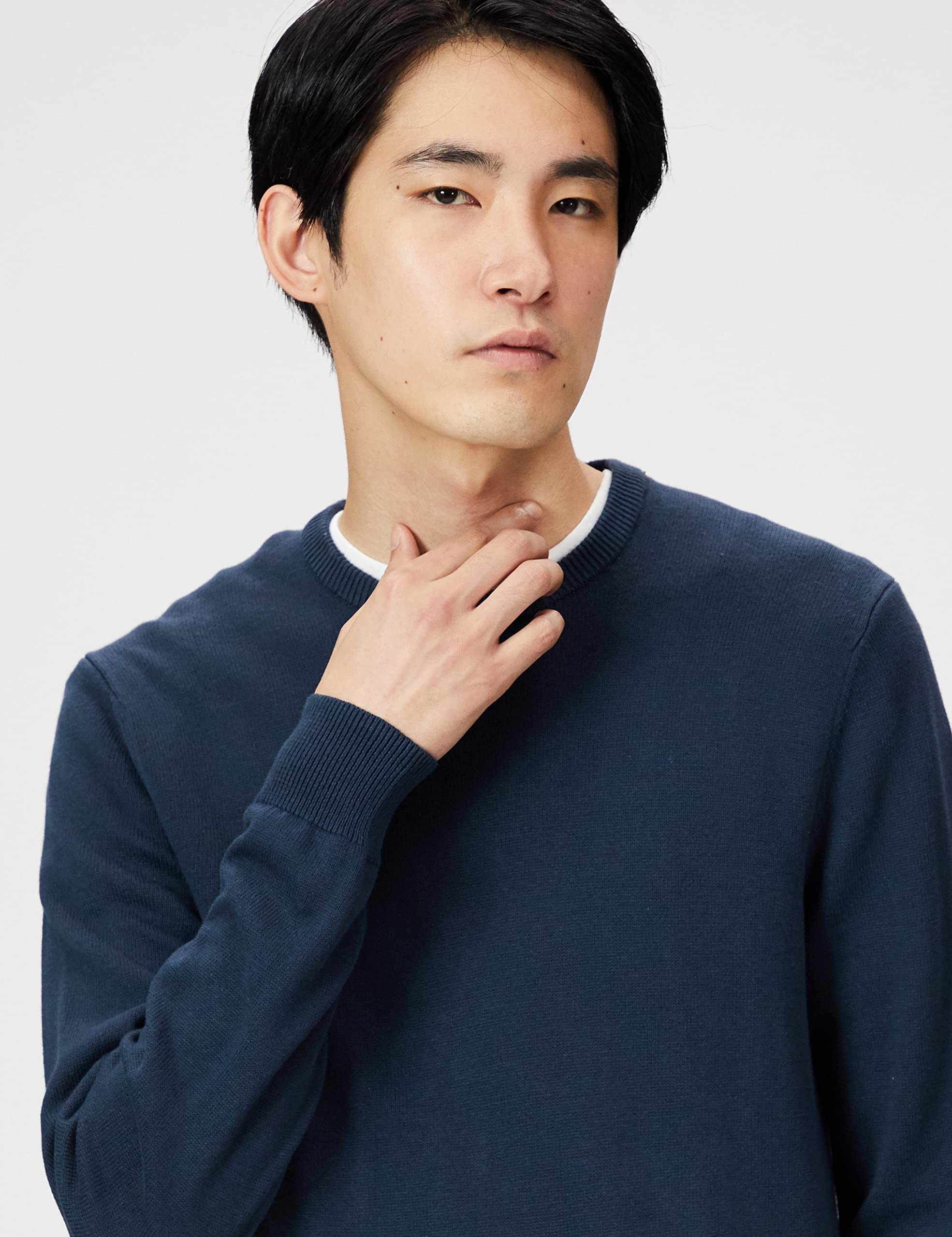 Amazon Essentials Uomo Maglione Girocollo a Maniche Lunghe, 100% Cotone, Disponibile Anche in Taglie Big & Tall