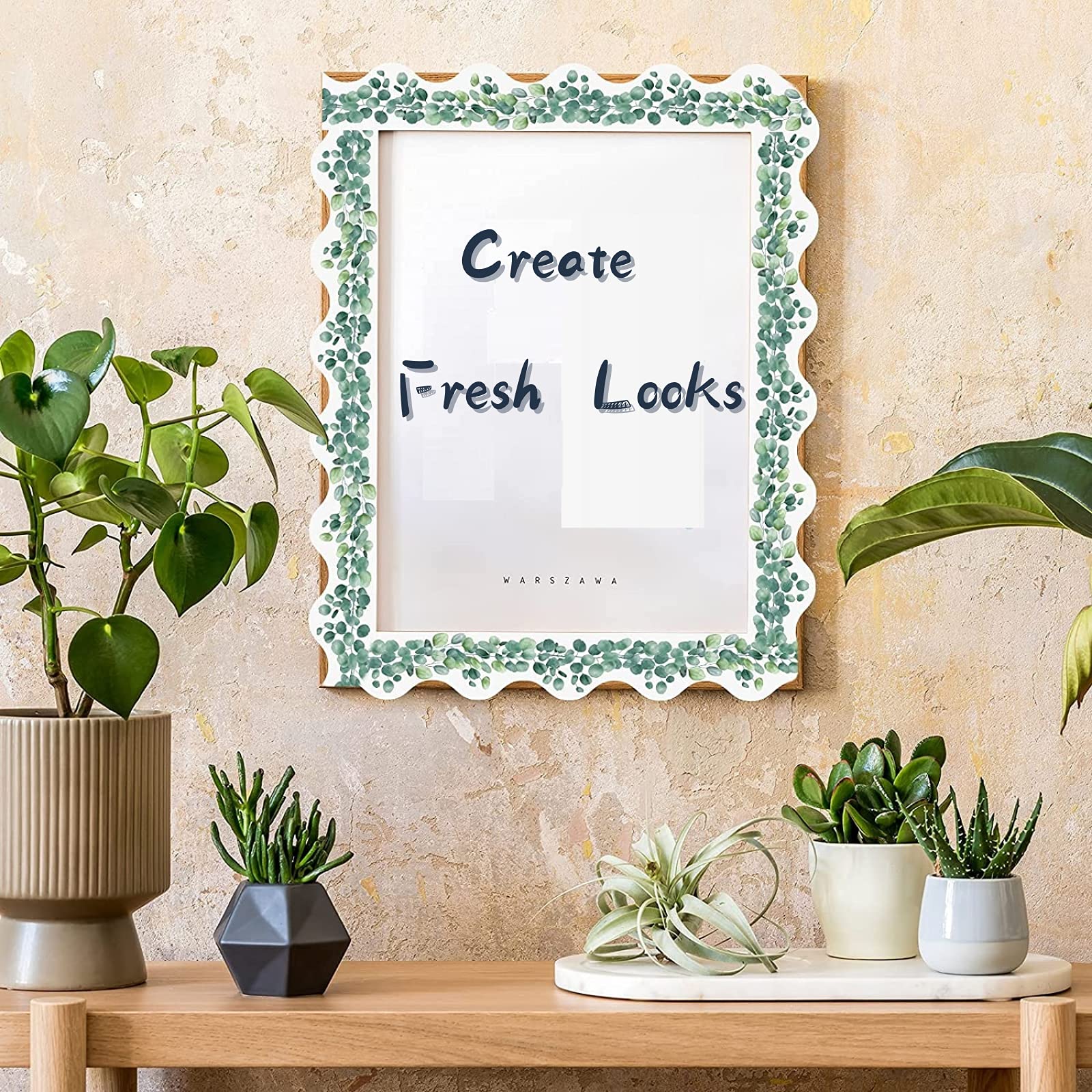 66FT Borders for Classroom Bulletin Boards Green Eucalyptus Leaf Border Bulletin Board Nature