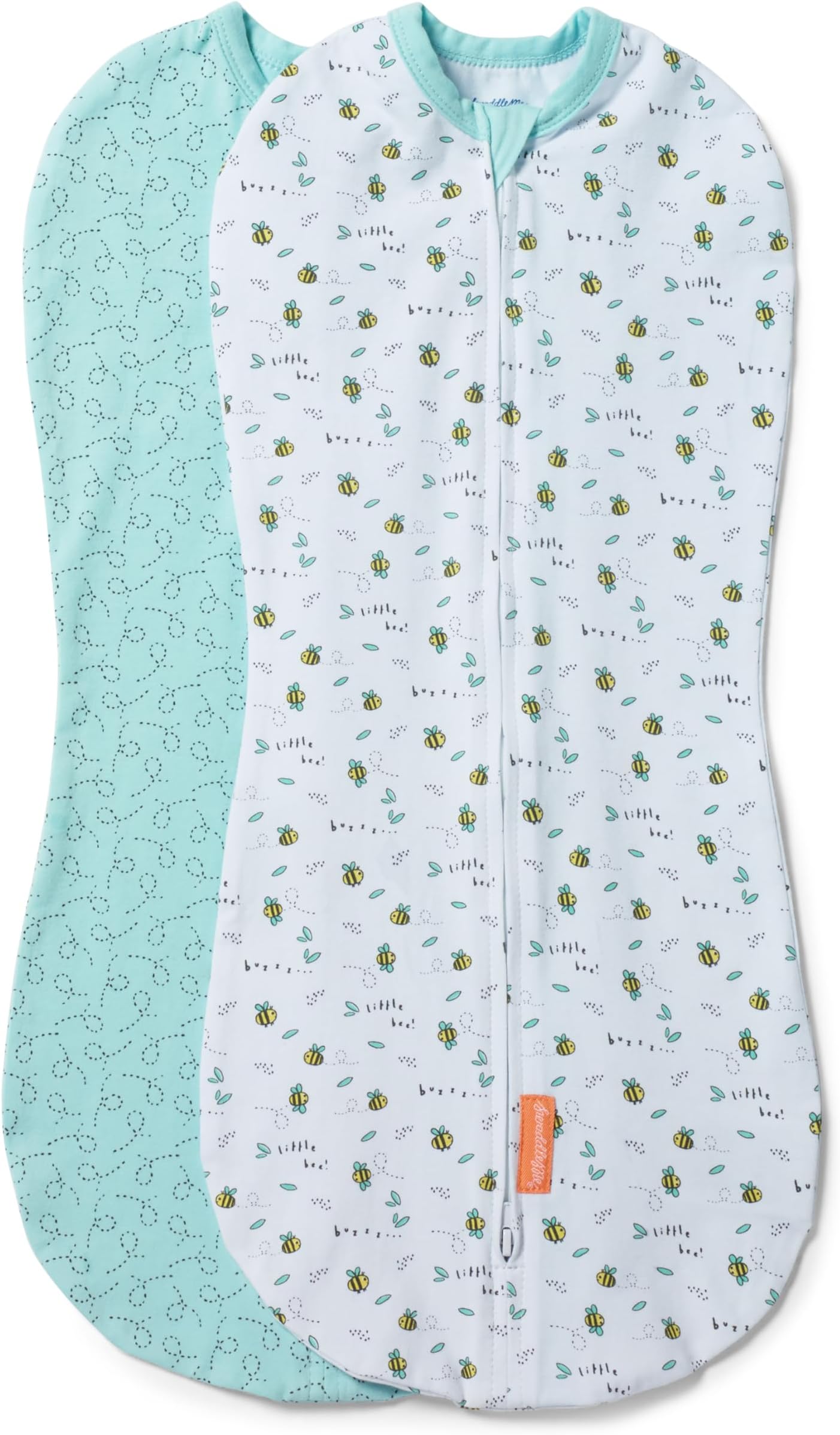SwaddleMe Pod – Size Small/Medium, 0-3 Months, 2-Pack (Little Bees)