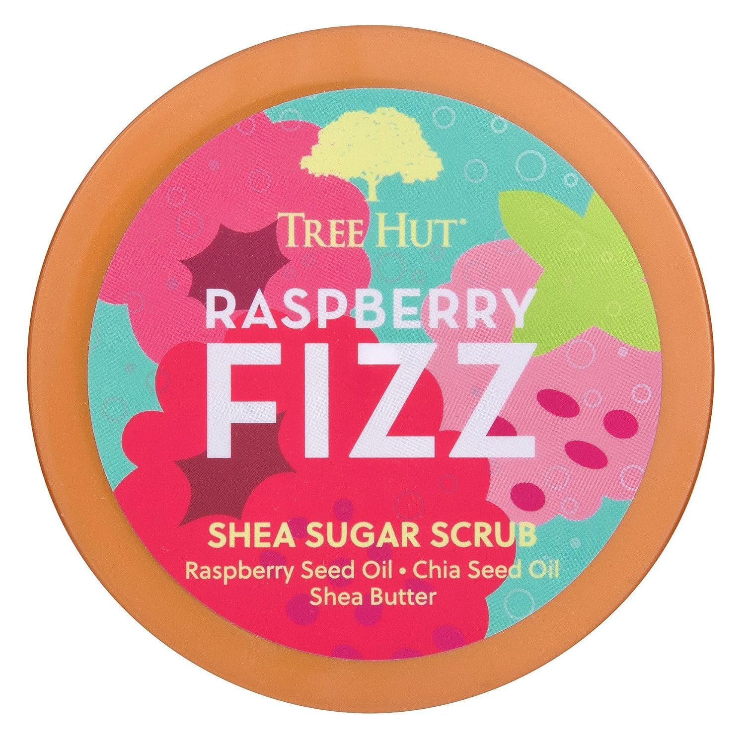 Tree Hut Raspberry Fizz Gommage corporel au sucre de karité, exfoliant, 532,3 ml